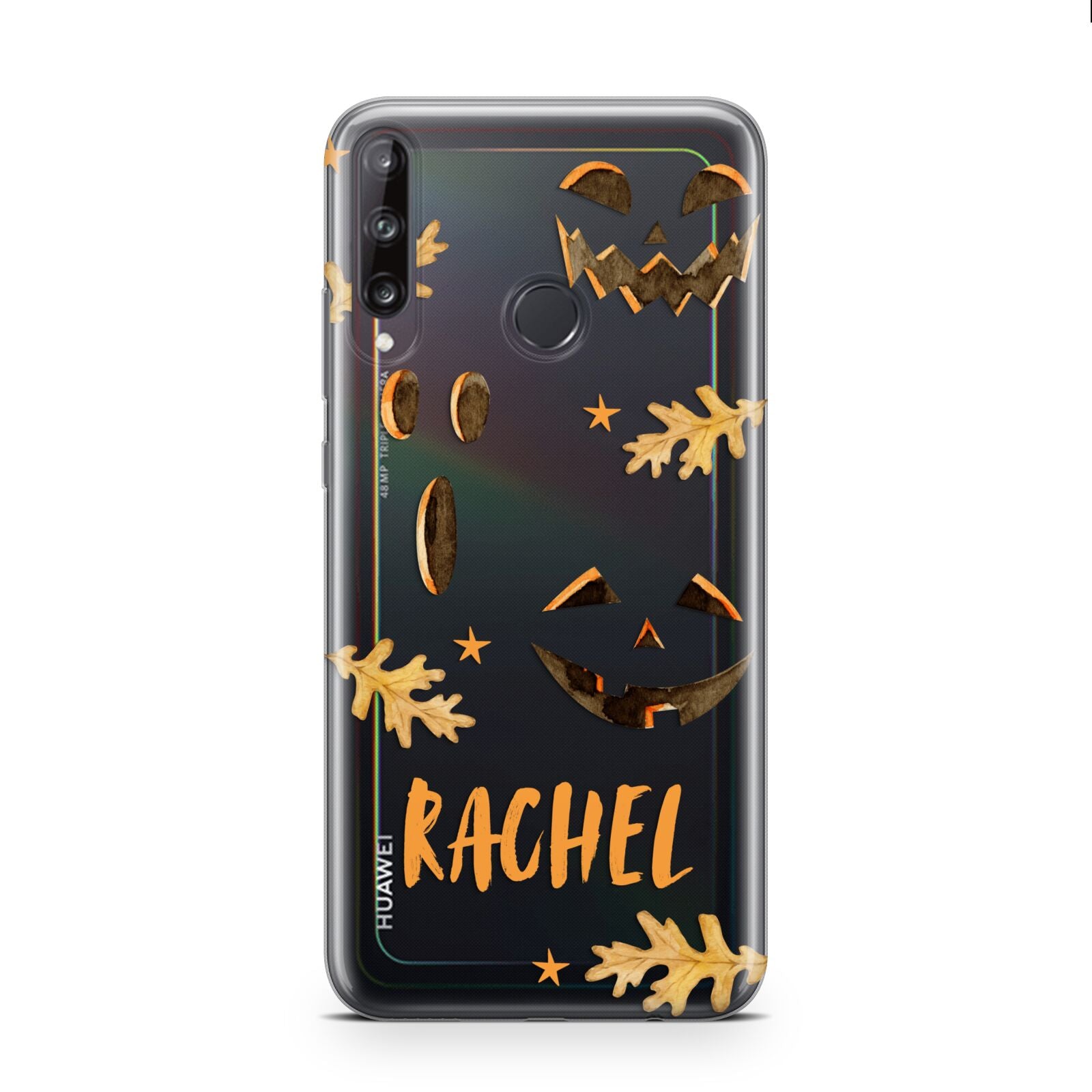 Custom Halloween Pumpkin Face Huawei P40 Lite E Phone Case