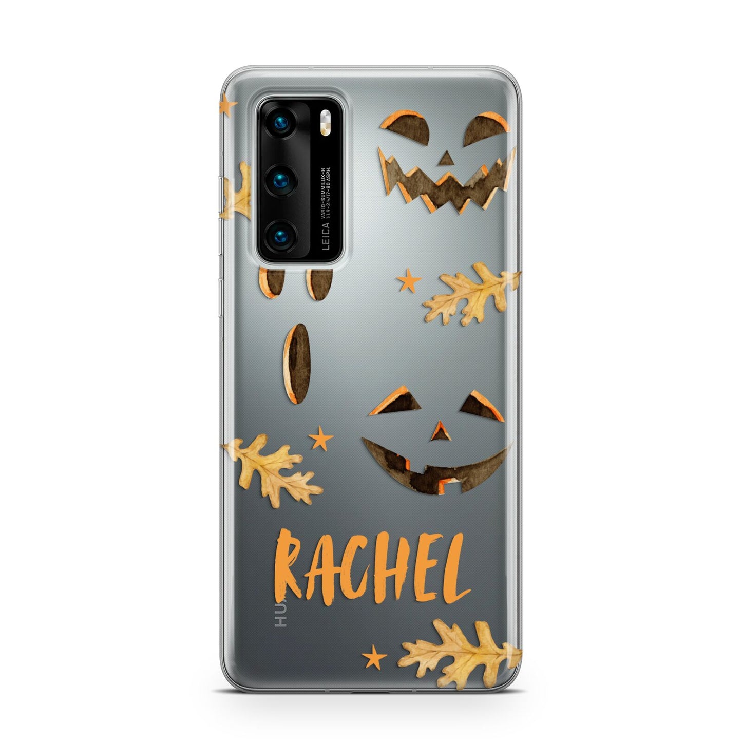 Custom Halloween Pumpkin Face Huawei P40 Phone Case