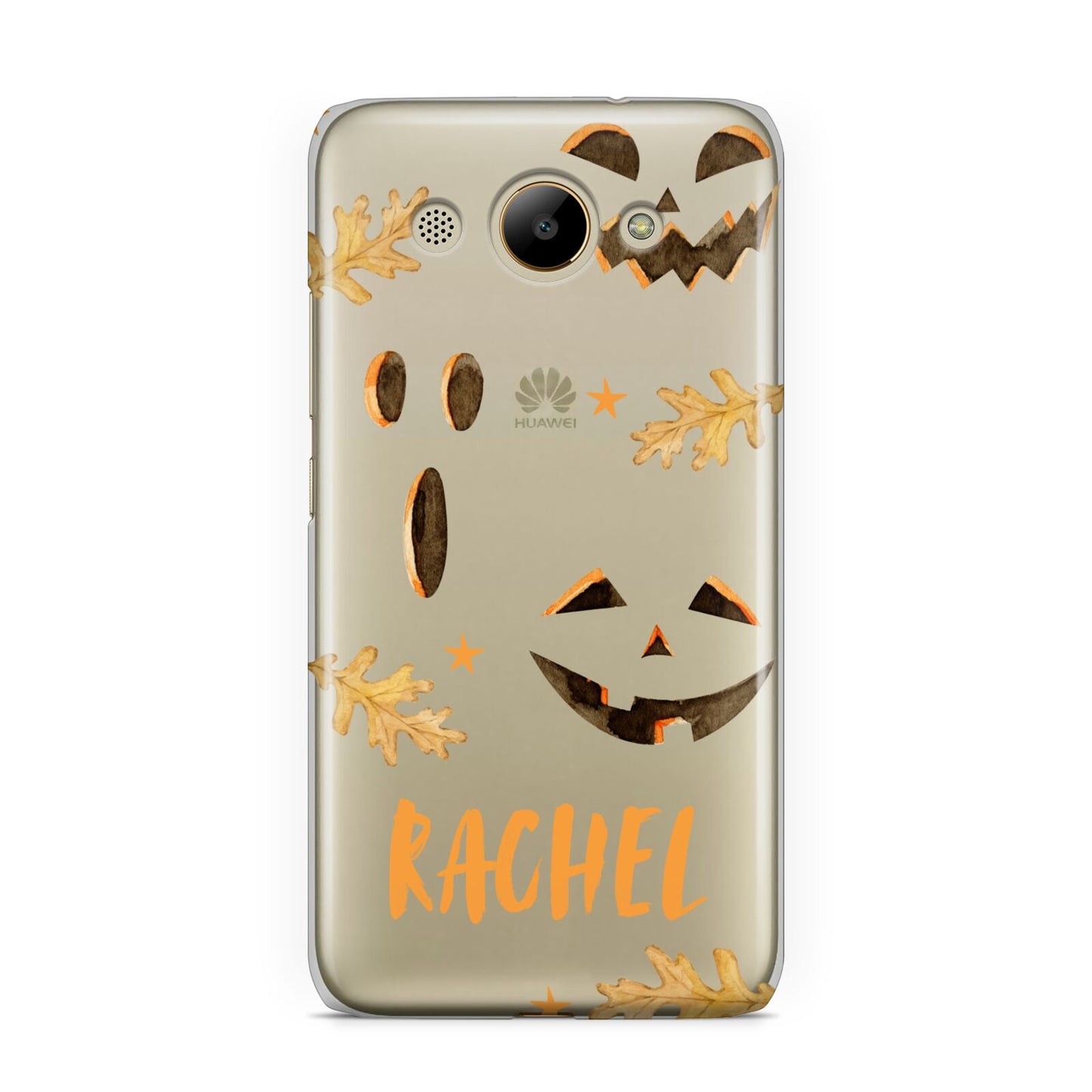 Custom Halloween Pumpkin Face Huawei Y3 2017