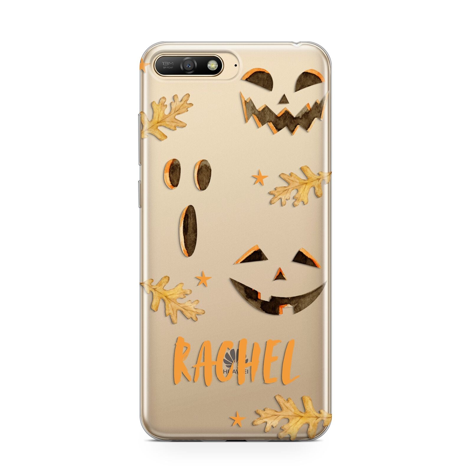 Custom Halloween Pumpkin Face Huawei Y6 2018