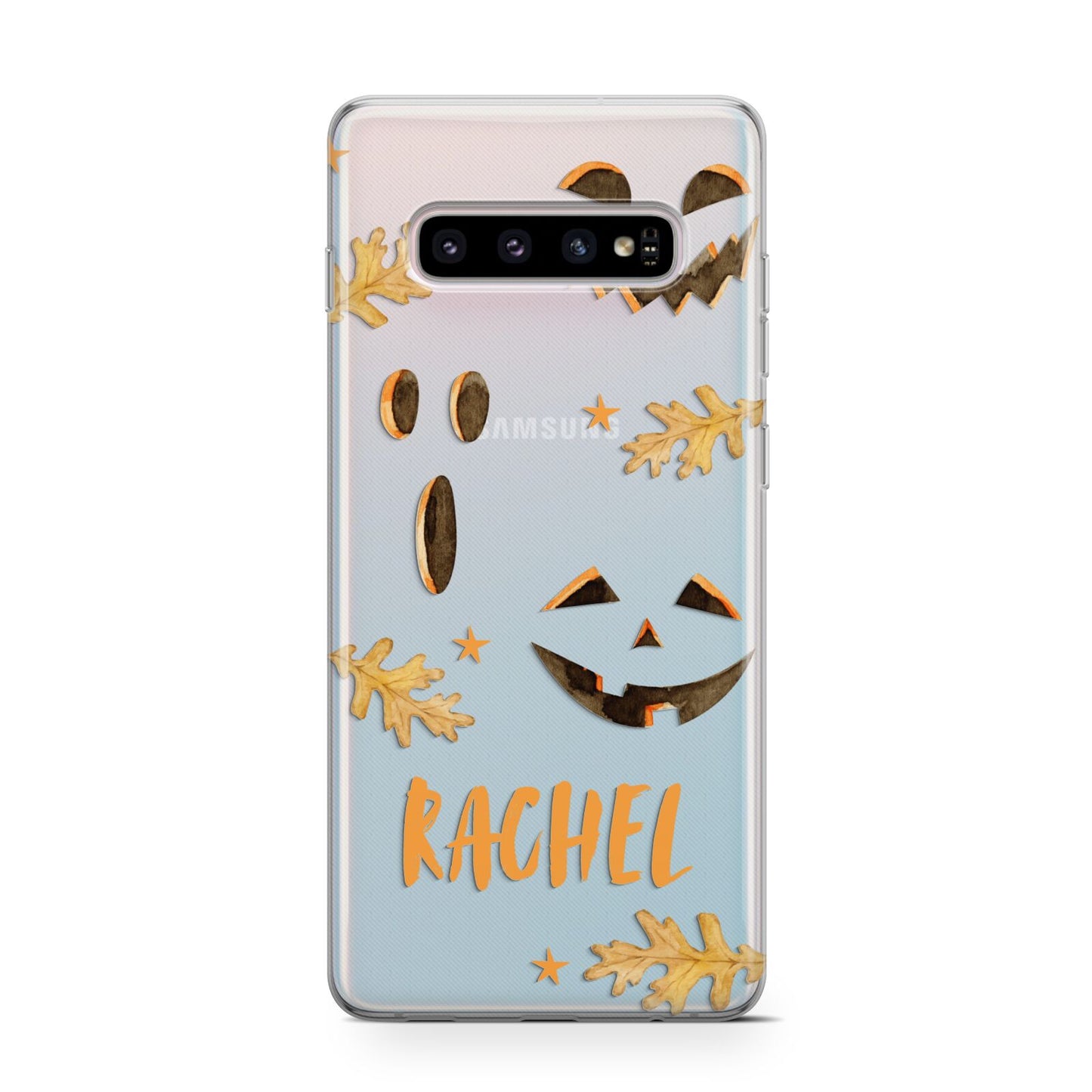 Custom Halloween Pumpkin Face Protective Samsung Galaxy Case