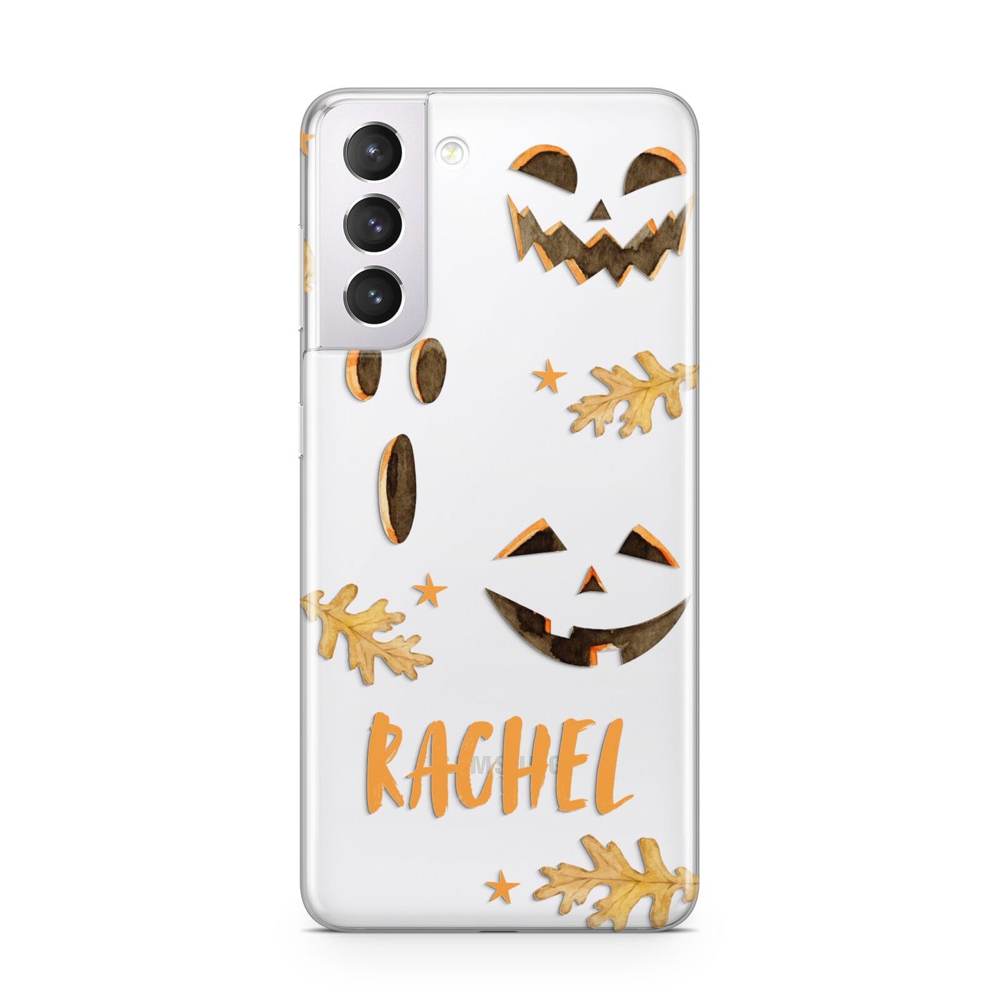 Custom Halloween Pumpkin Face Samsung S21 Case