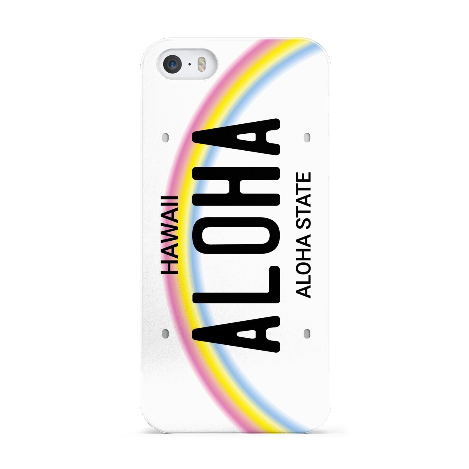 Custom Hawaii License Plate Apple iPhone 5 Case