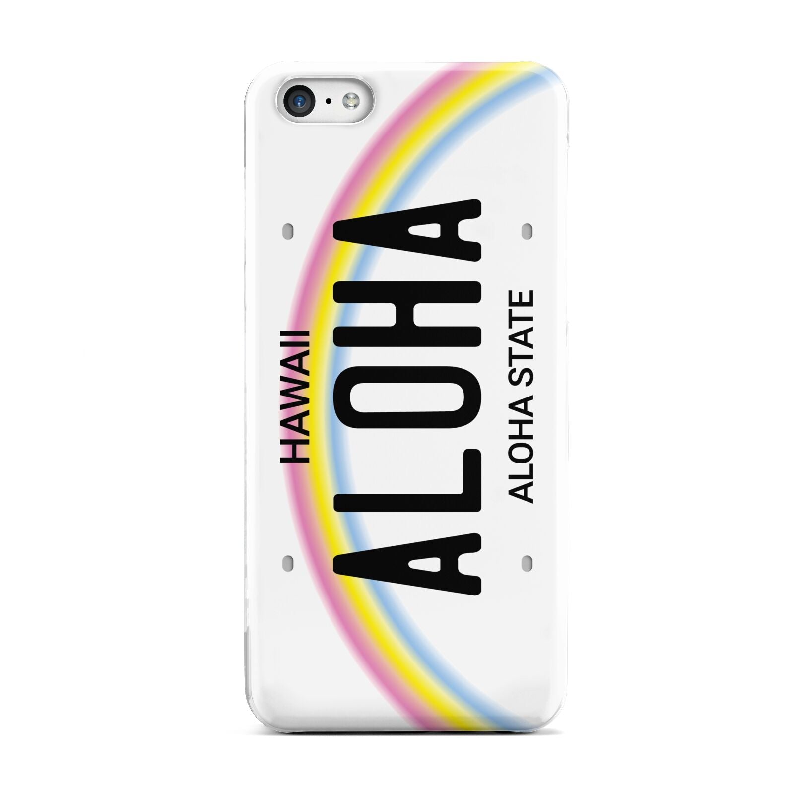 Custom Hawaii License Plate Apple iPhone 5c Case