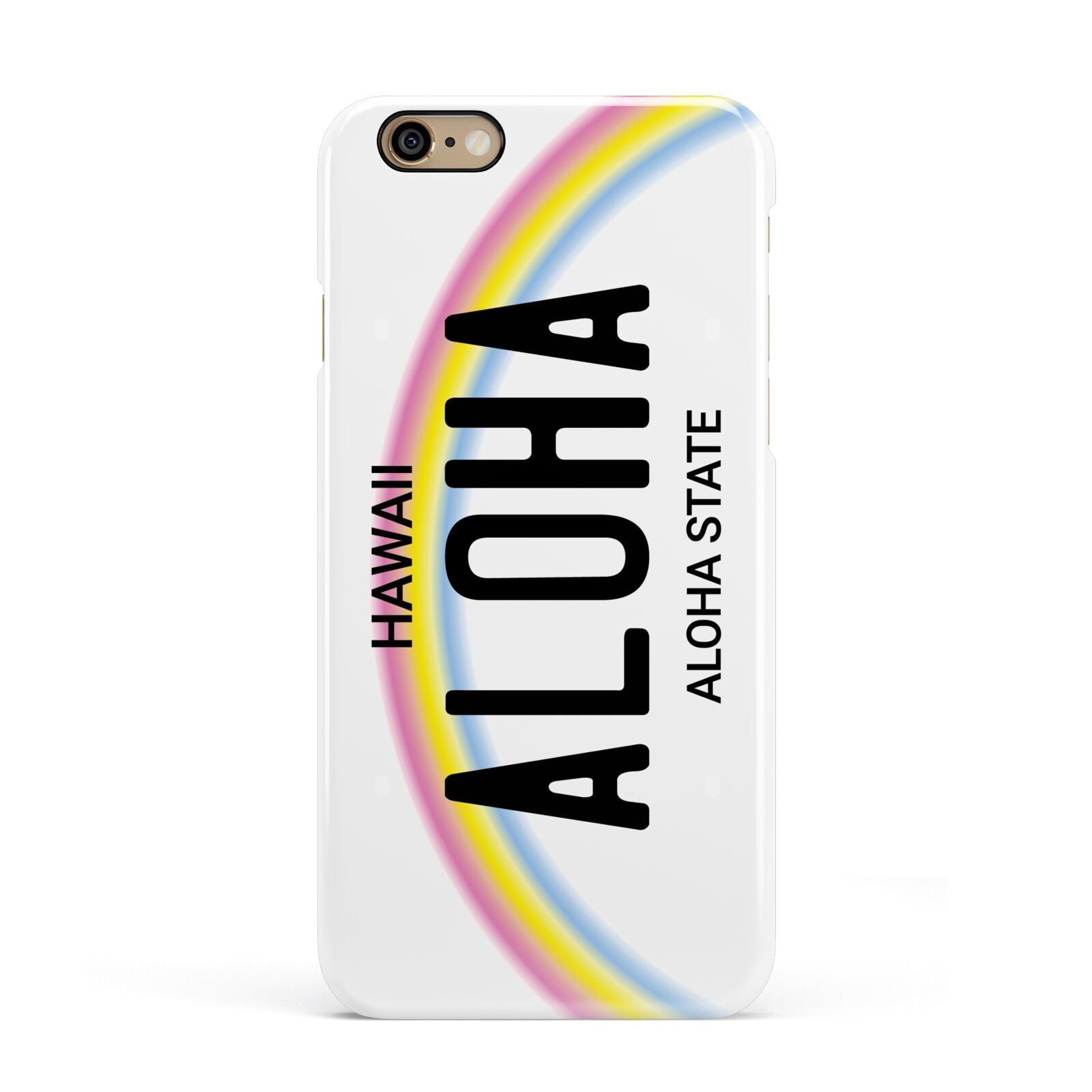 Custom Hawaii License Plate Apple iPhone 6 3D Snap Case