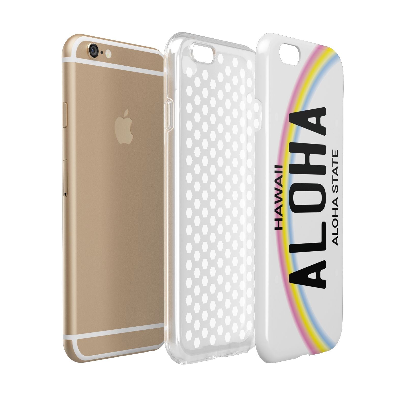 Custom Hawaii License Plate Apple iPhone 6 3D Tough Case Expanded view