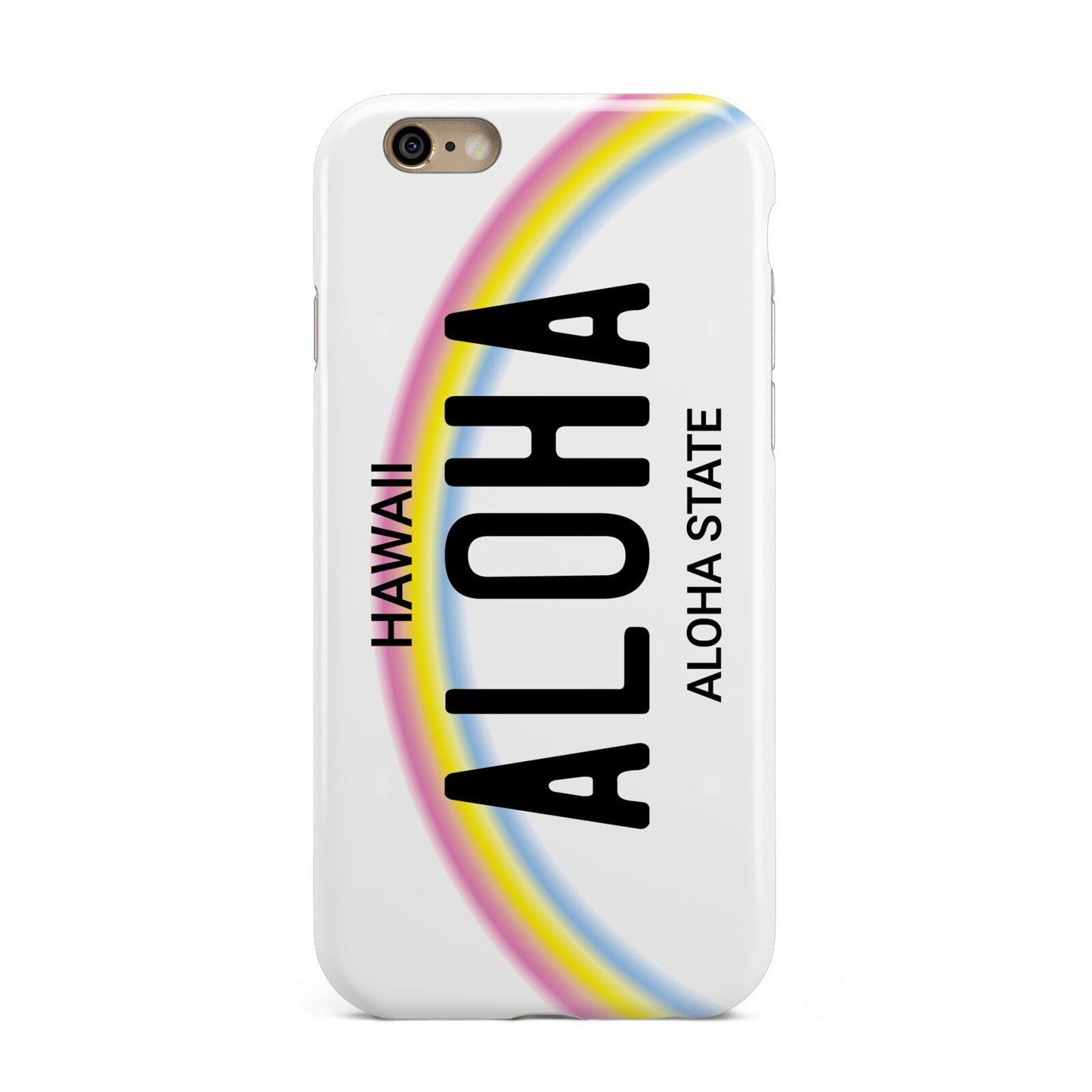 Custom Hawaii License Plate Apple iPhone 6 3D Tough Case