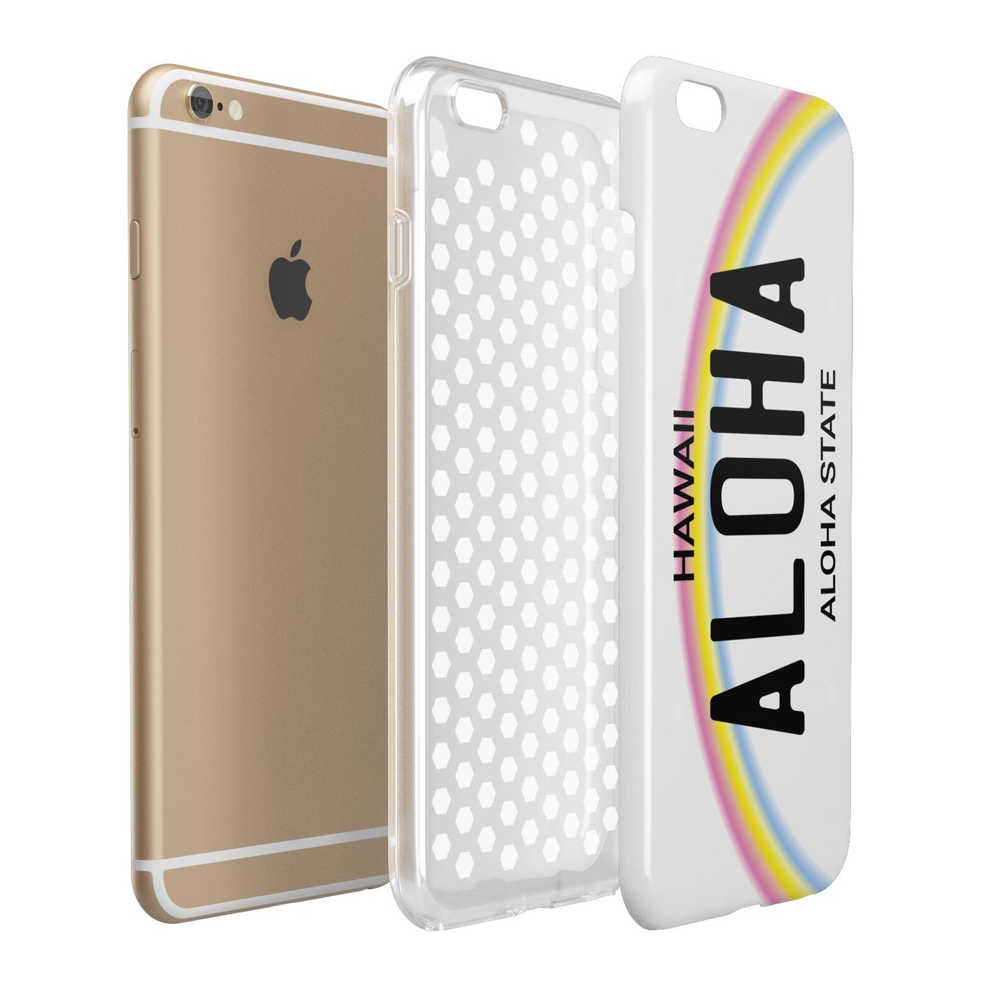 Custom Hawaii License Plate Apple iPhone 6 Plus 3D Tough Case Expand Detail Image