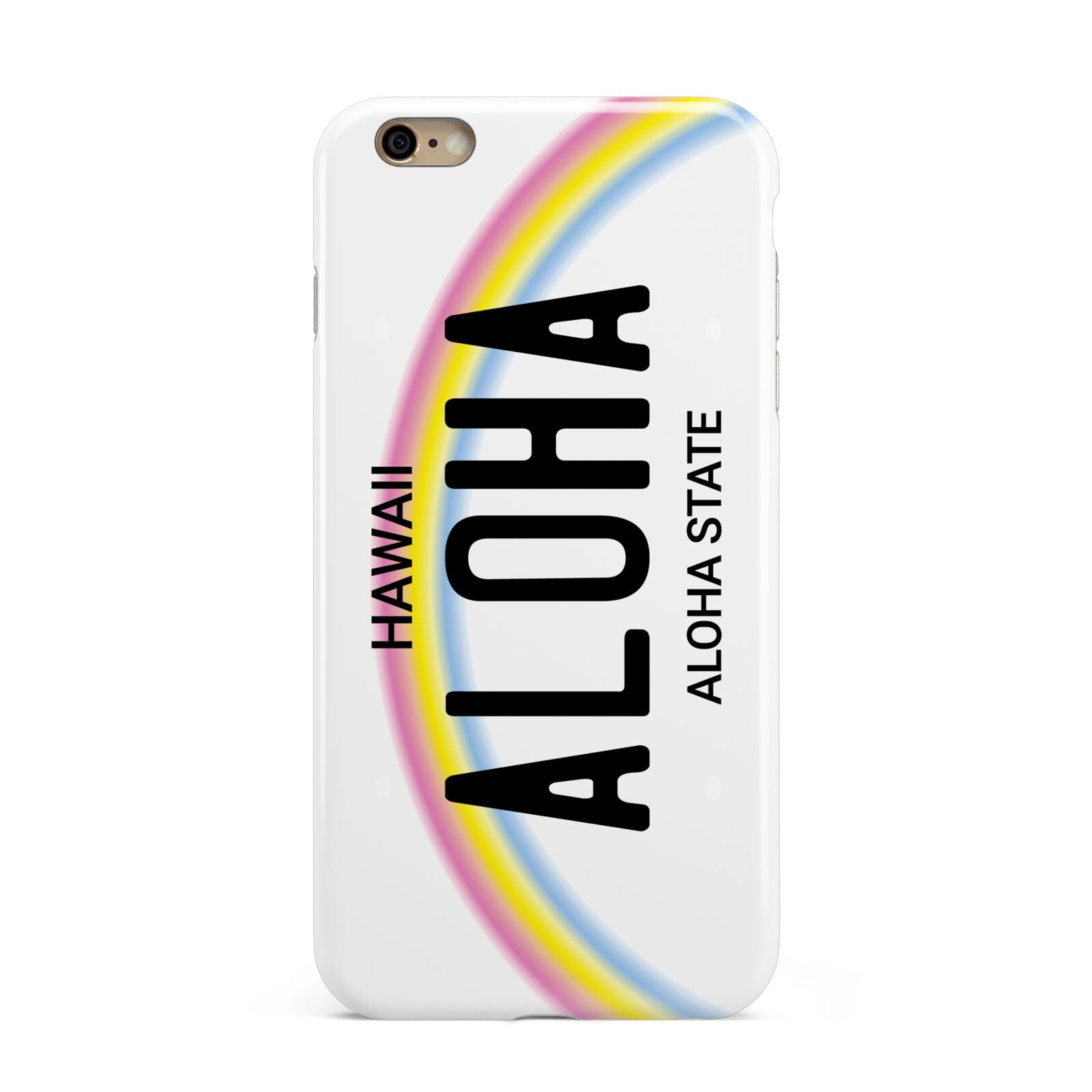 Custom Hawaii License Plate Apple iPhone 6 Plus 3D Tough Case