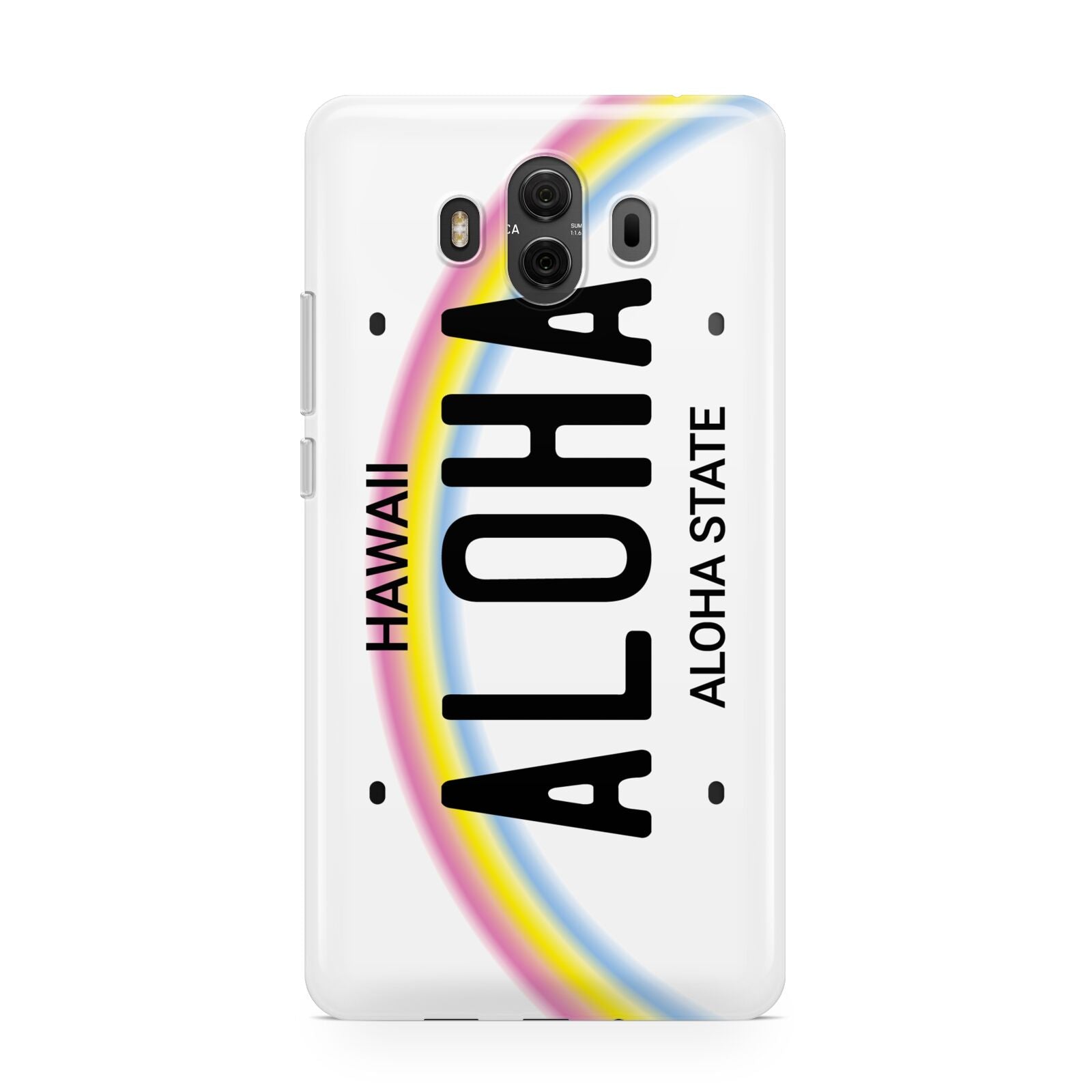 Custom Hawaii License Plate Huawei Mate 10 Protective Phone Case