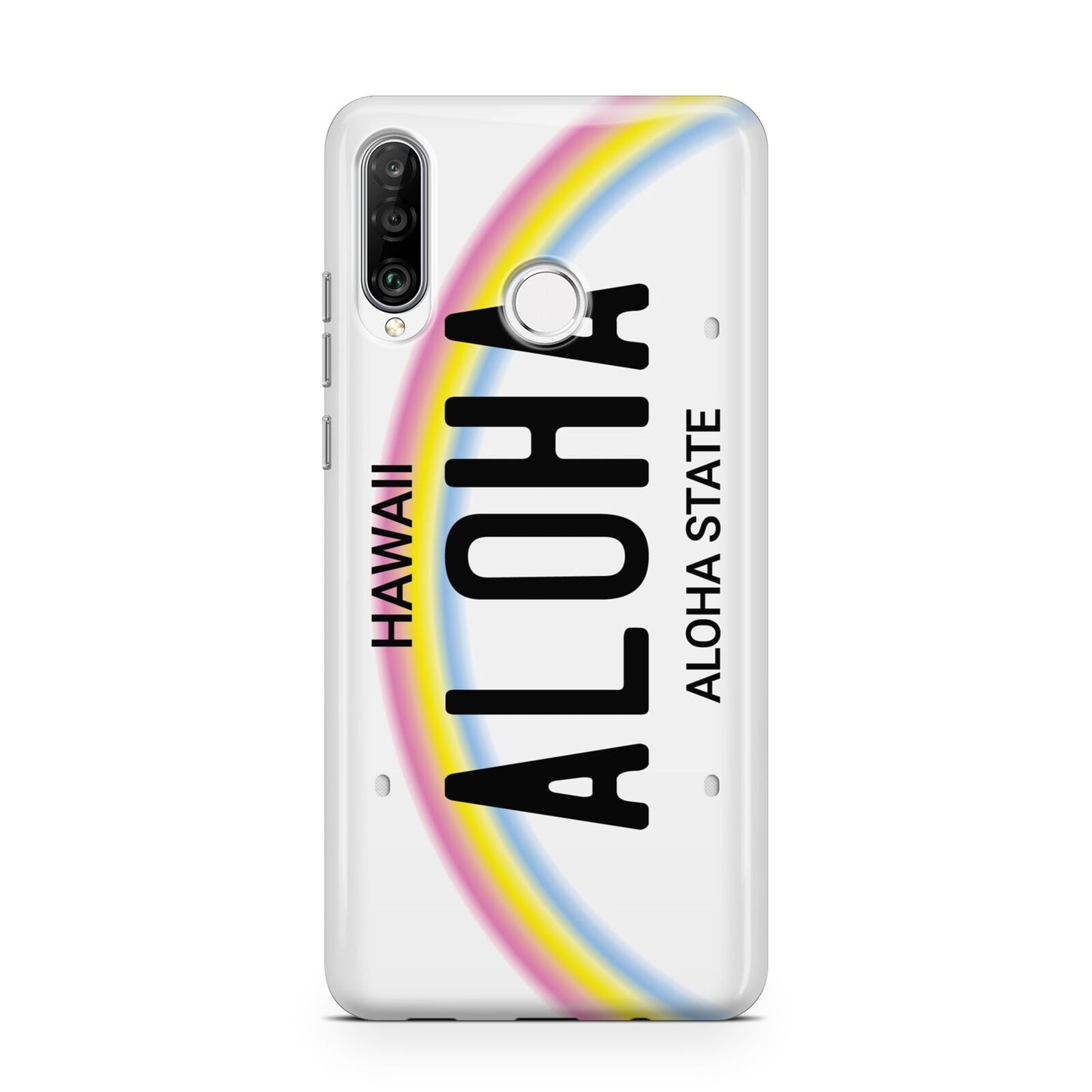 Custom Hawaii License Plate Huawei P30 Lite Phone Case