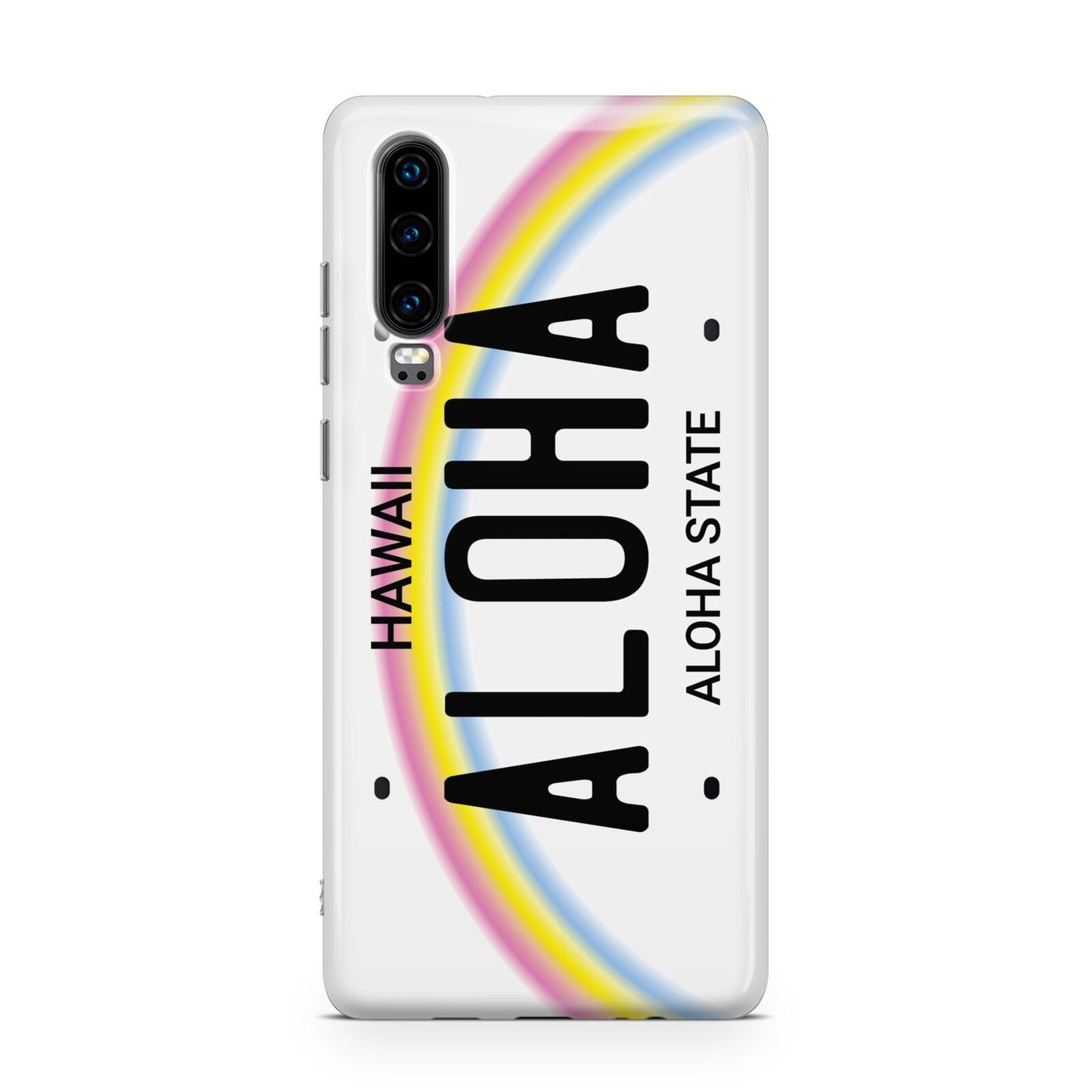 Custom Hawaii License Plate Huawei P30 Phone Case