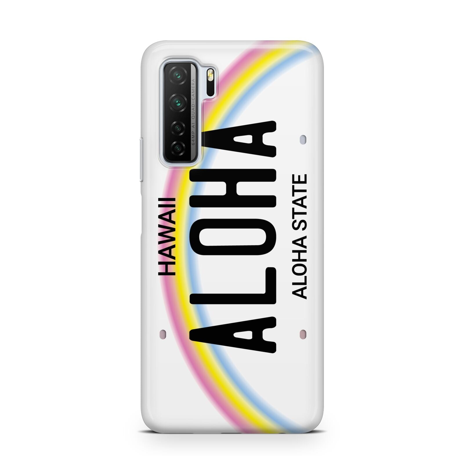 Custom Hawaii License Plate Huawei P40 Lite 5G Phone Case