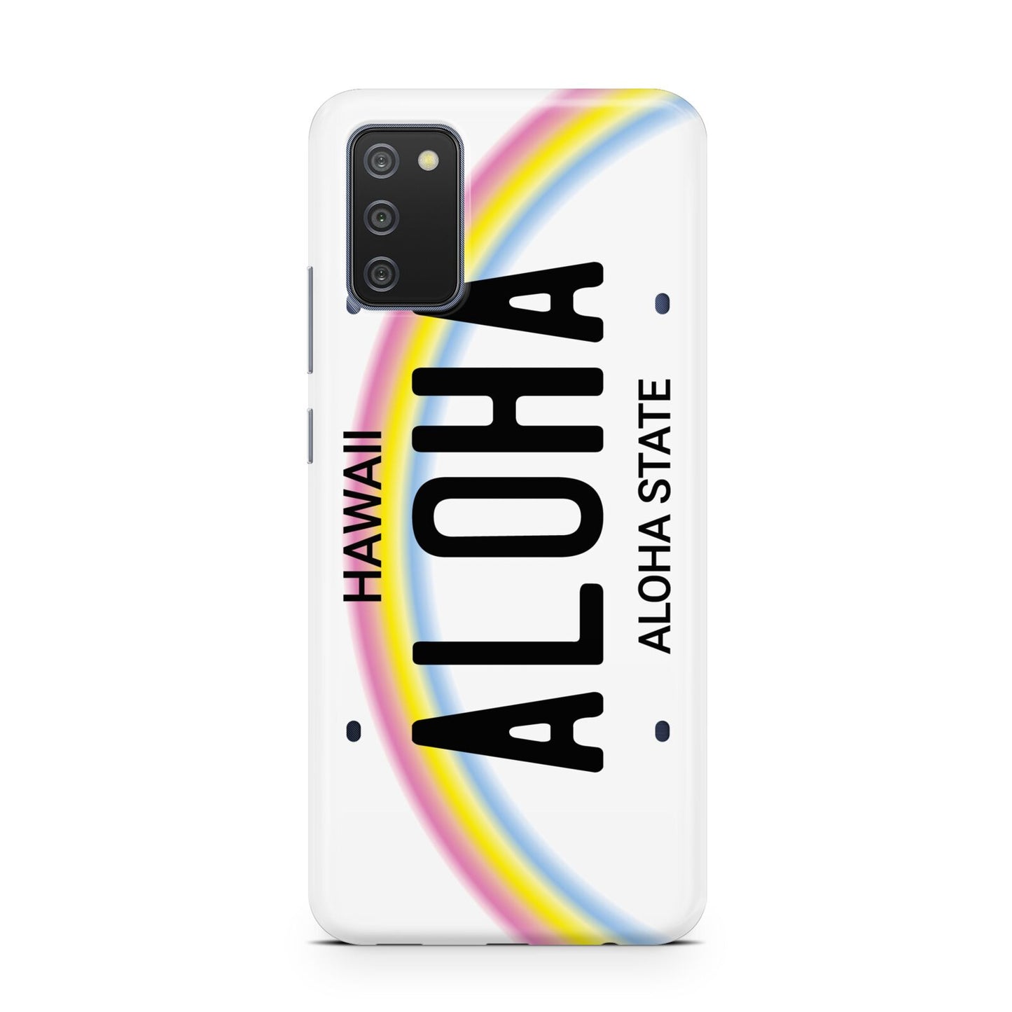 Custom Hawaii License Plate Samsung A02s Case