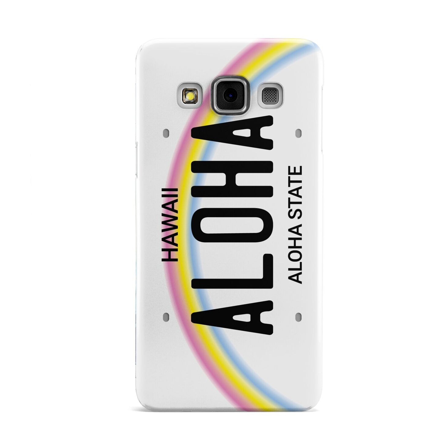 Custom Hawaii License Plate Samsung Galaxy A3 Case