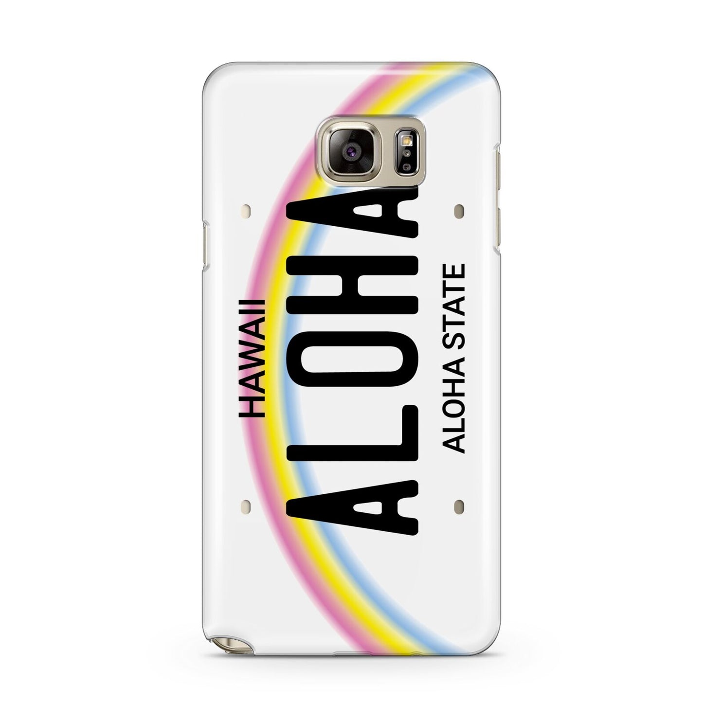 Custom Hawaii License Plate Samsung Galaxy Note 5 Case