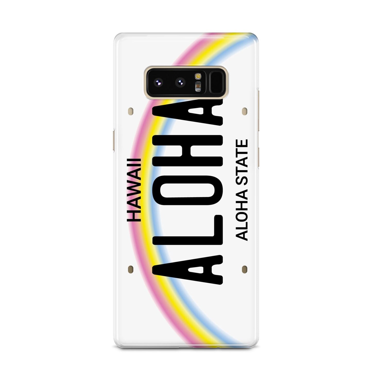 Custom Hawaii License Plate Samsung Galaxy Note 8 Case