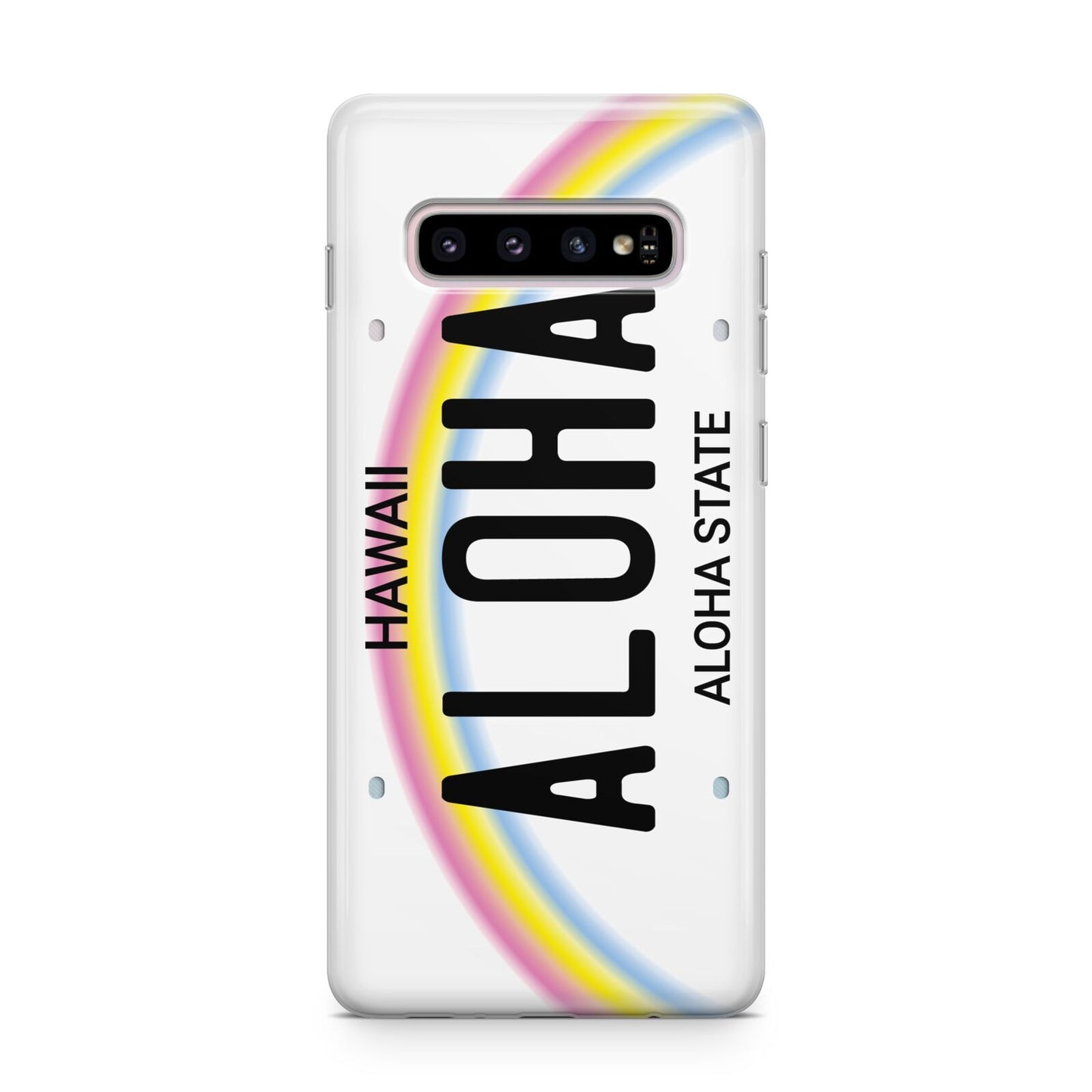 Custom Hawaii License Plate Samsung Galaxy S10 Plus Case