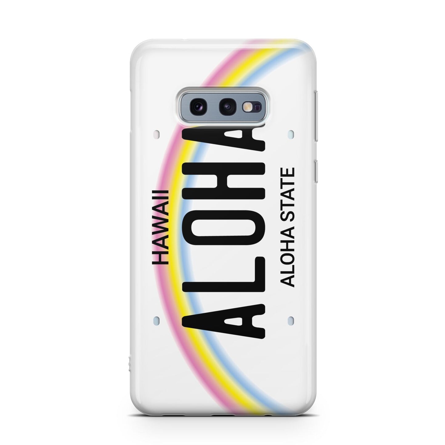 Custom Hawaii License Plate Samsung Galaxy S10E Case