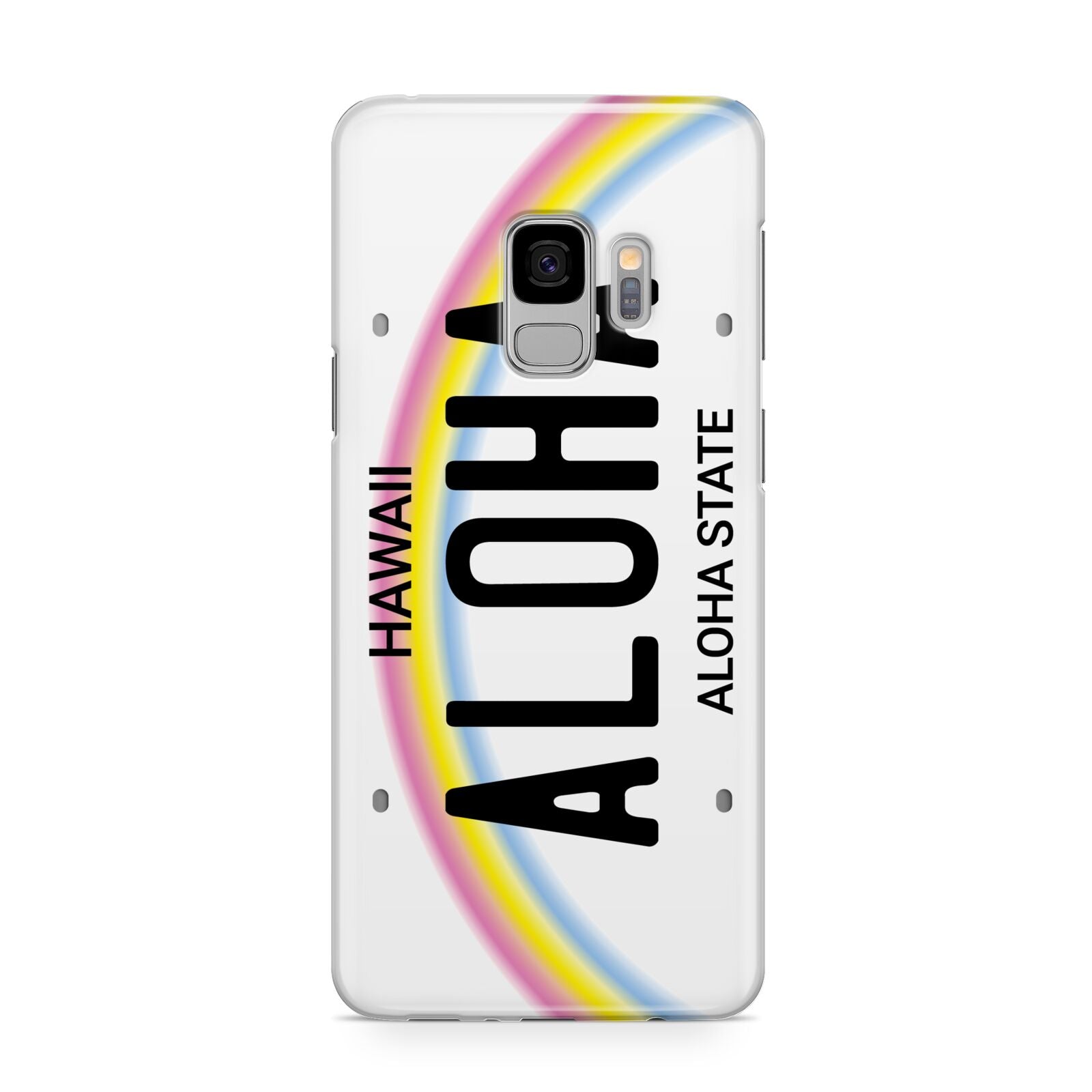 Custom Hawaii License Plate Samsung Galaxy S9 Case