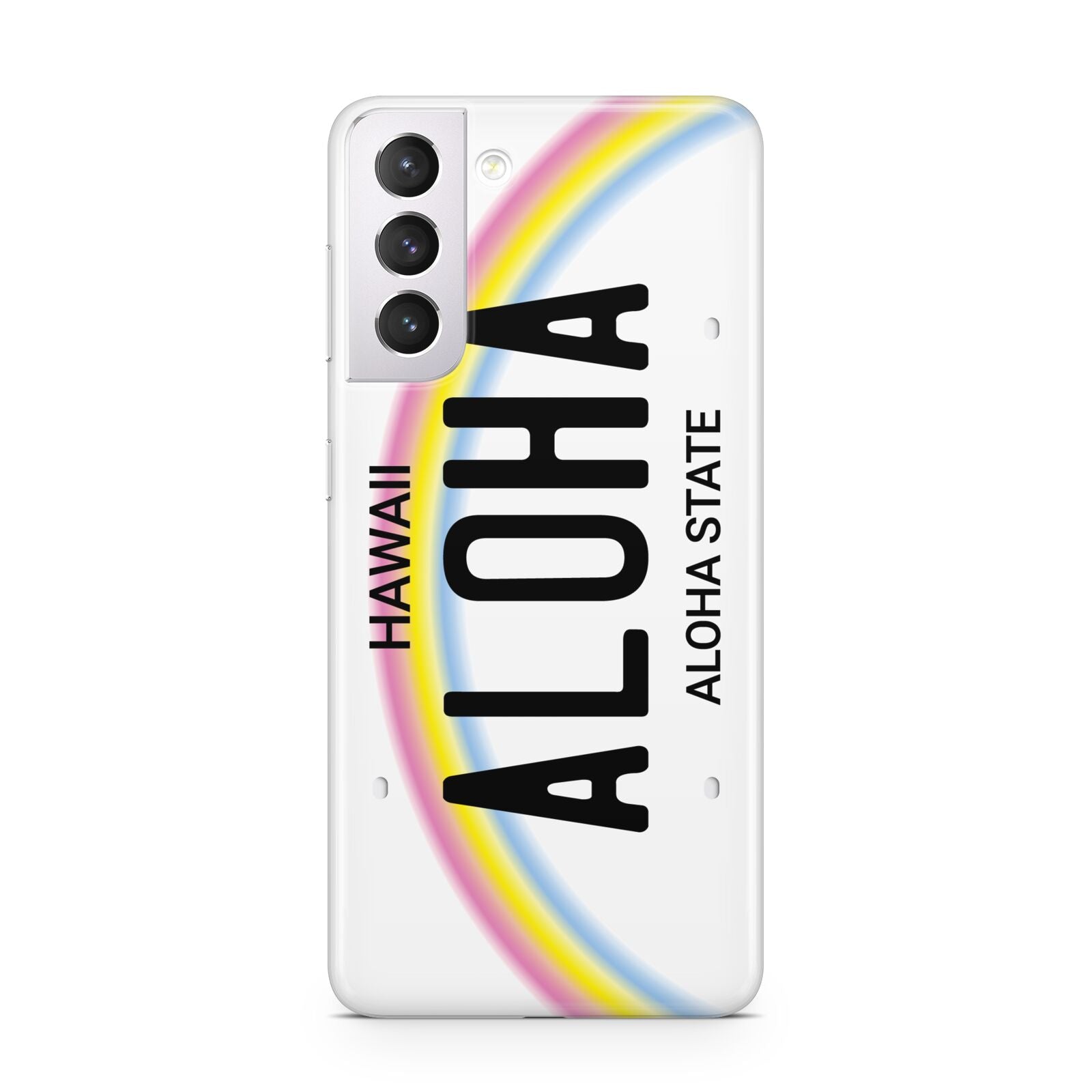 Custom Hawaii License Plate Samsung S21 Case