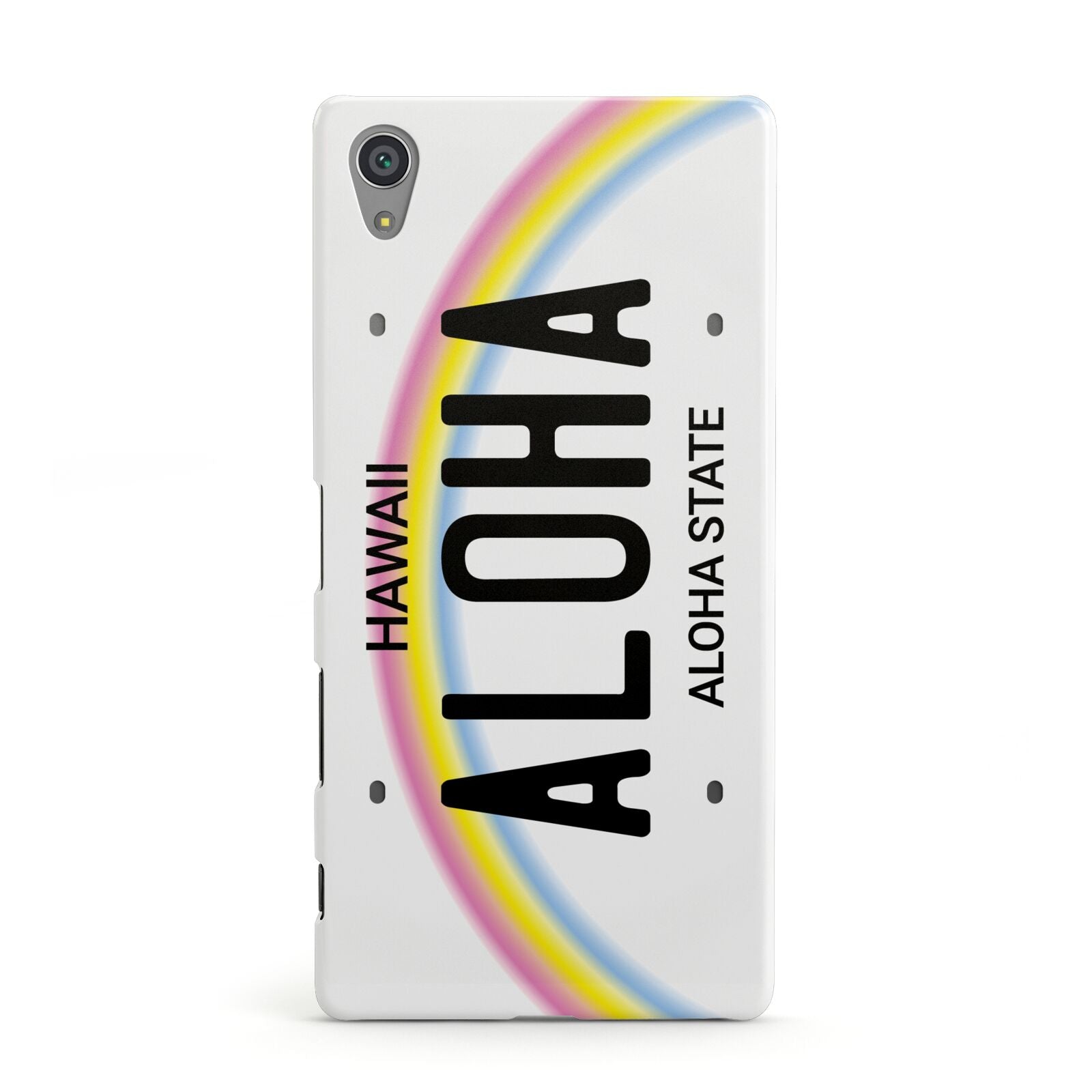 Custom Hawaii License Plate Sony Xperia Case