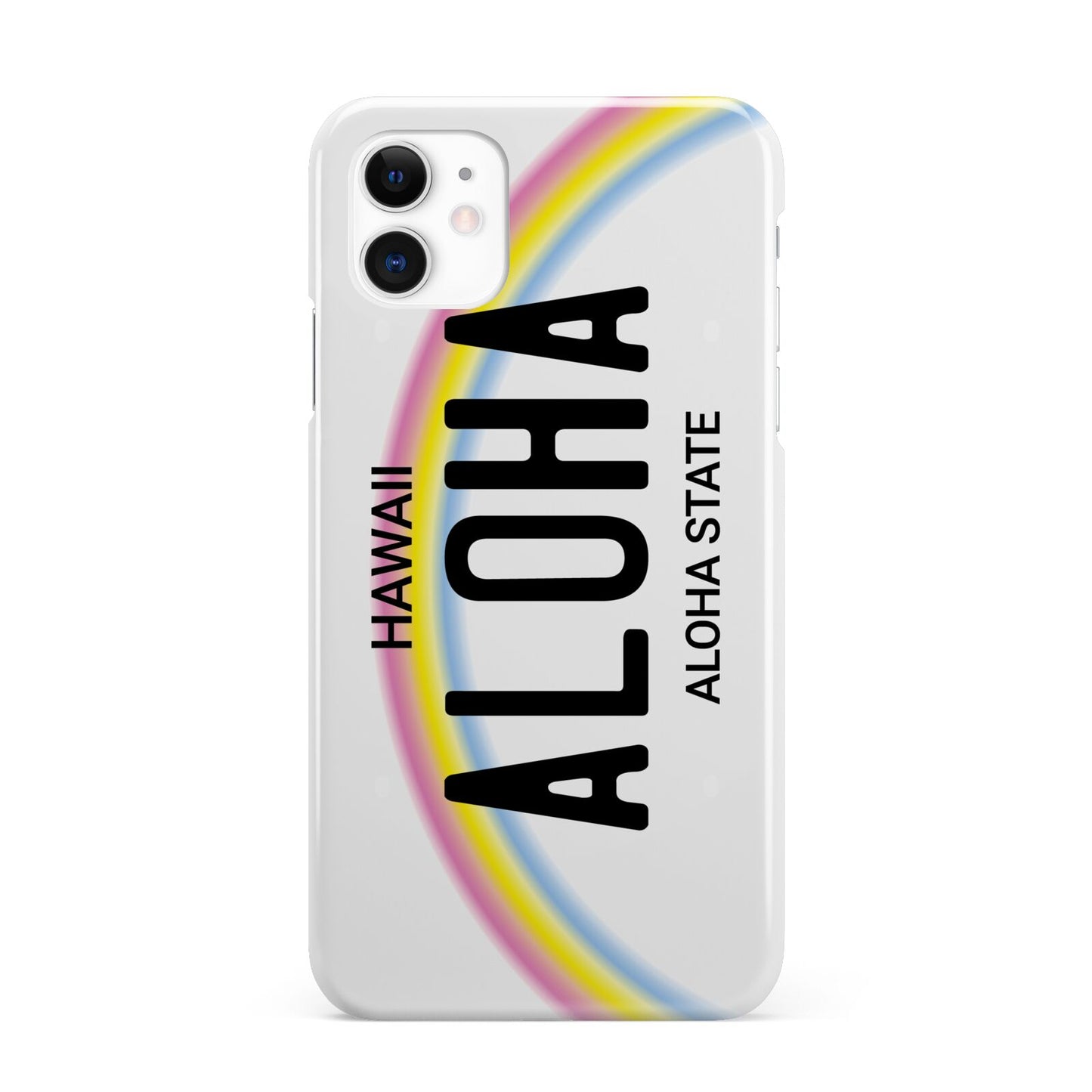 Custom Hawaii License Plate iPhone 11 3D Snap Case