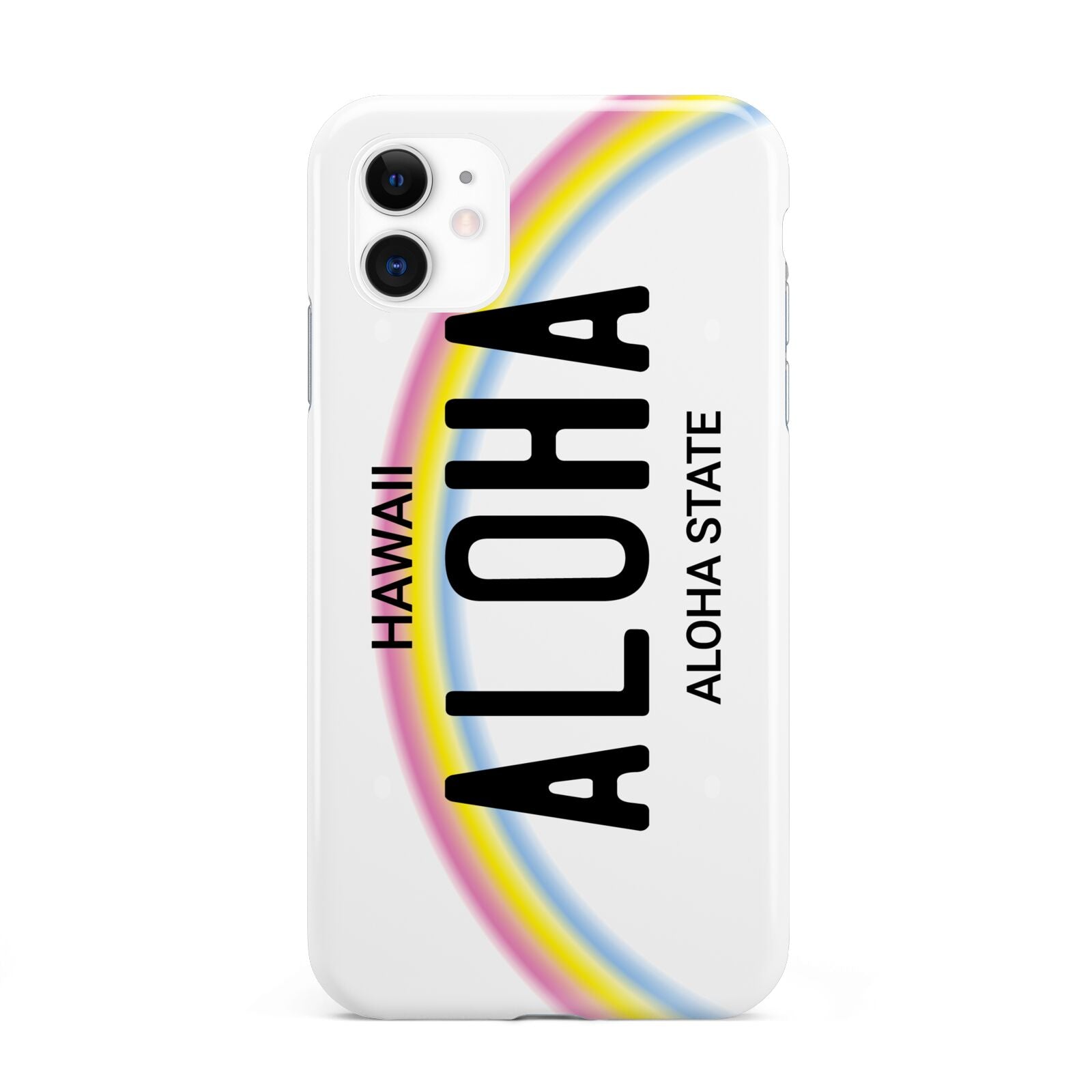 Custom Hawaii License Plate iPhone 11 3D Tough Case