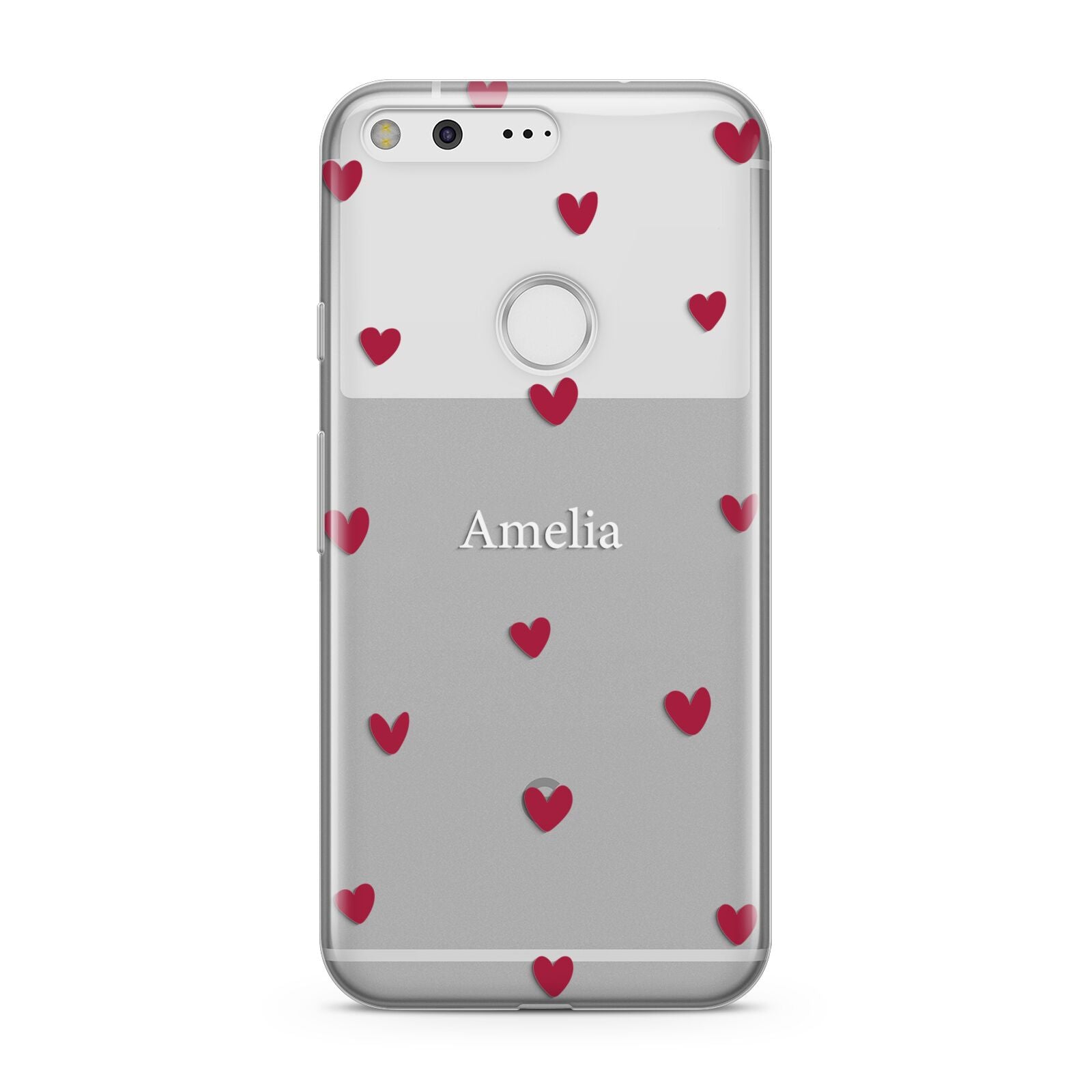 Custom Hearts Name Google Pixel Case