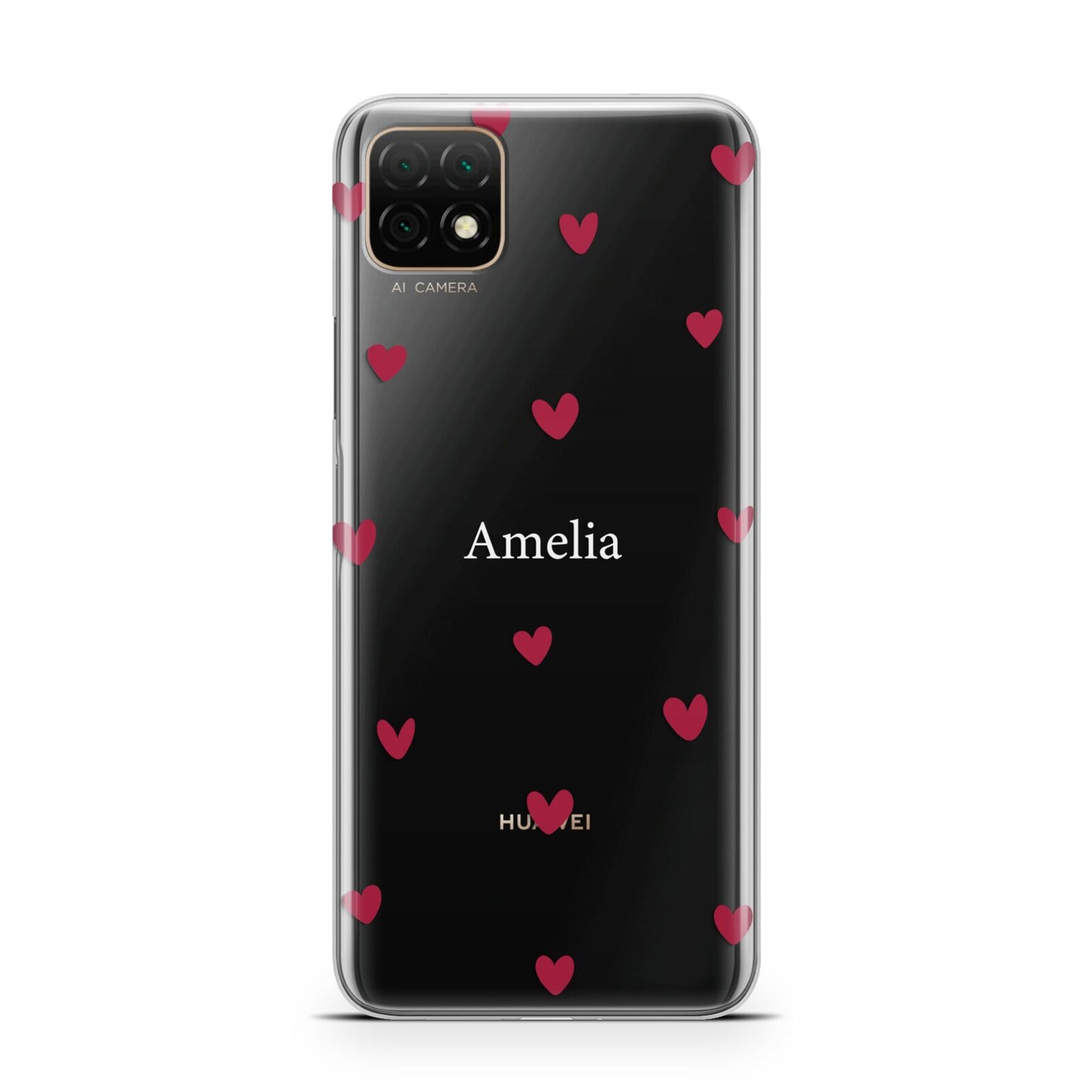 Custom Hearts Name Huawei Enjoy 20 Phone Case