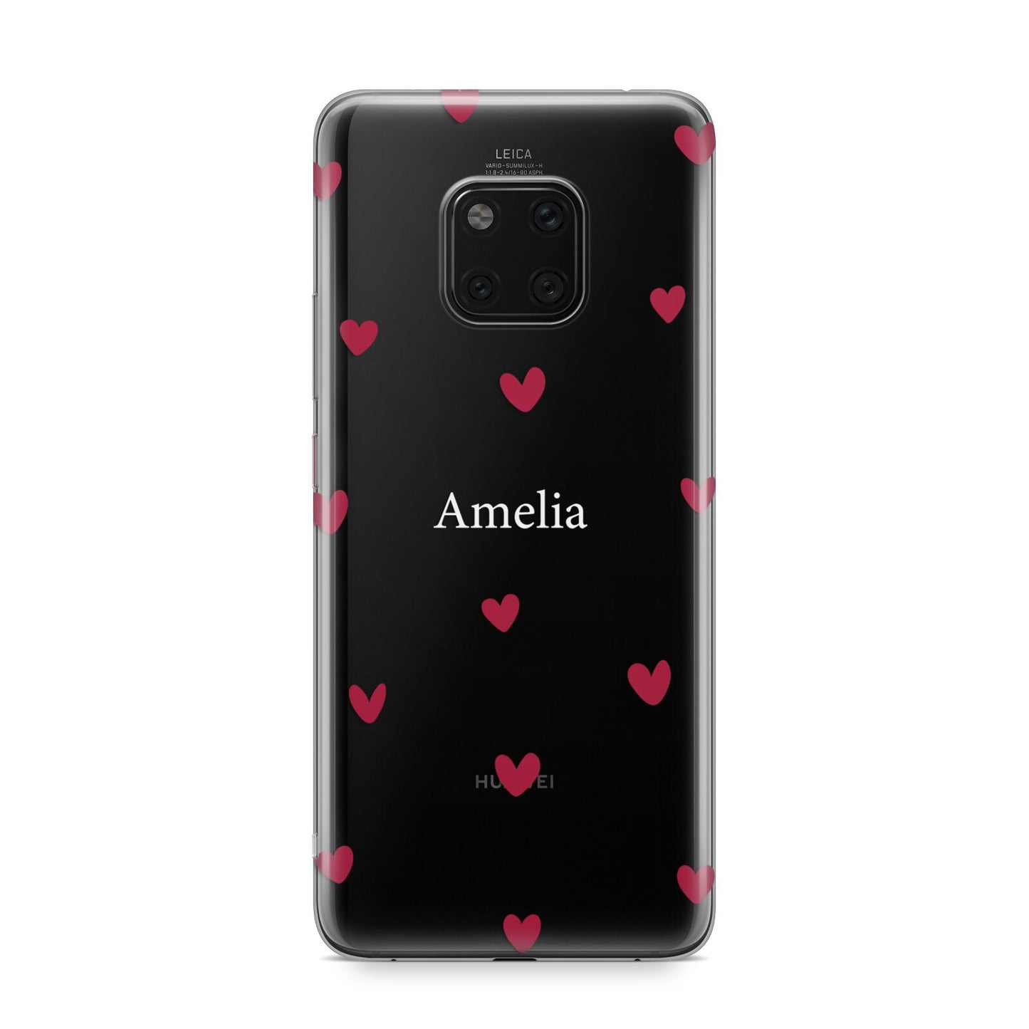 Custom Hearts Name Huawei Mate 20 Pro Phone Case