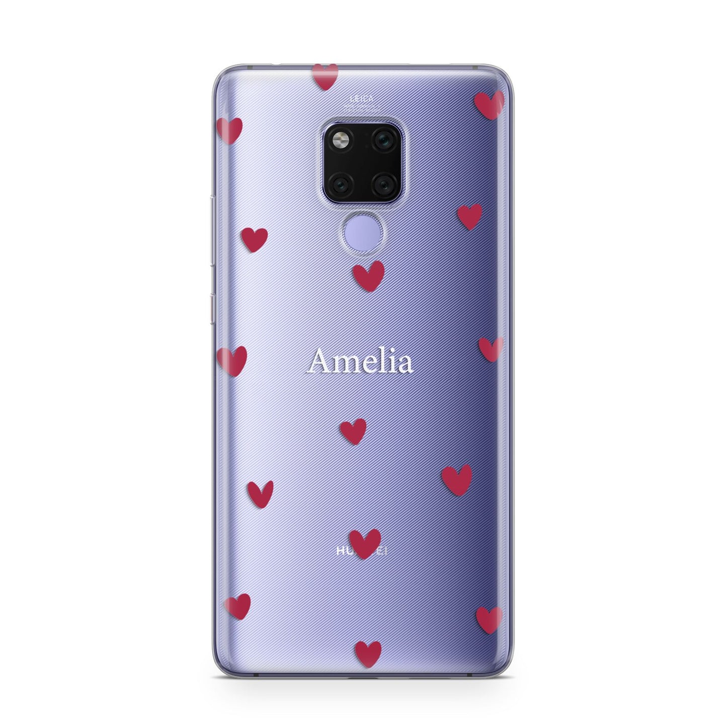 Custom Hearts Name Huawei Mate 20X Phone Case