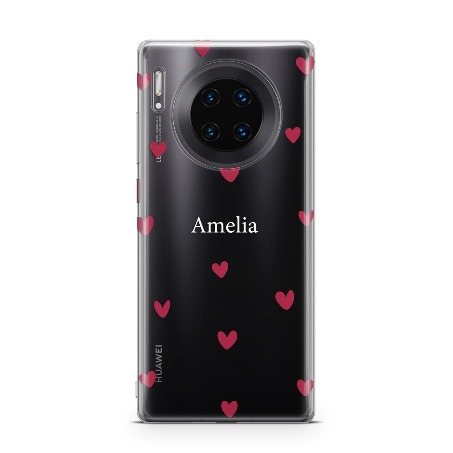 Custom Hearts Name Huawei Mate 30 Pro Phone Case