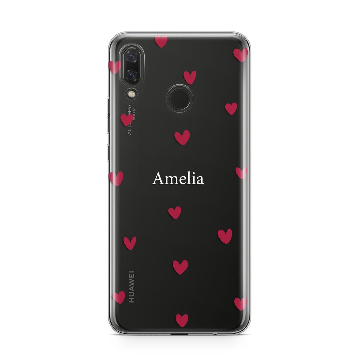 Custom Hearts Name Huawei Nova 3 Phone Case