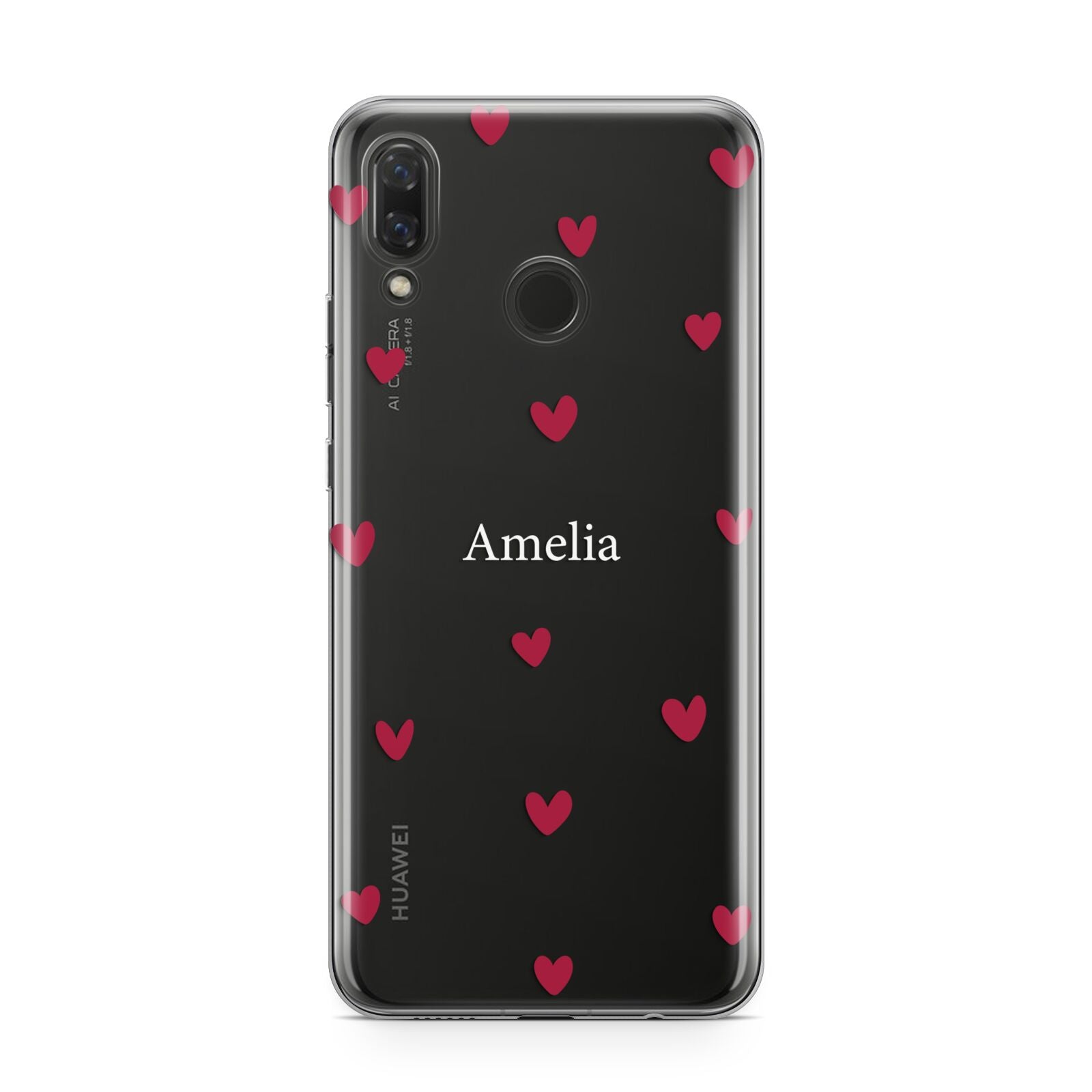 Custom Hearts Name Huawei Nova 3 Phone Case