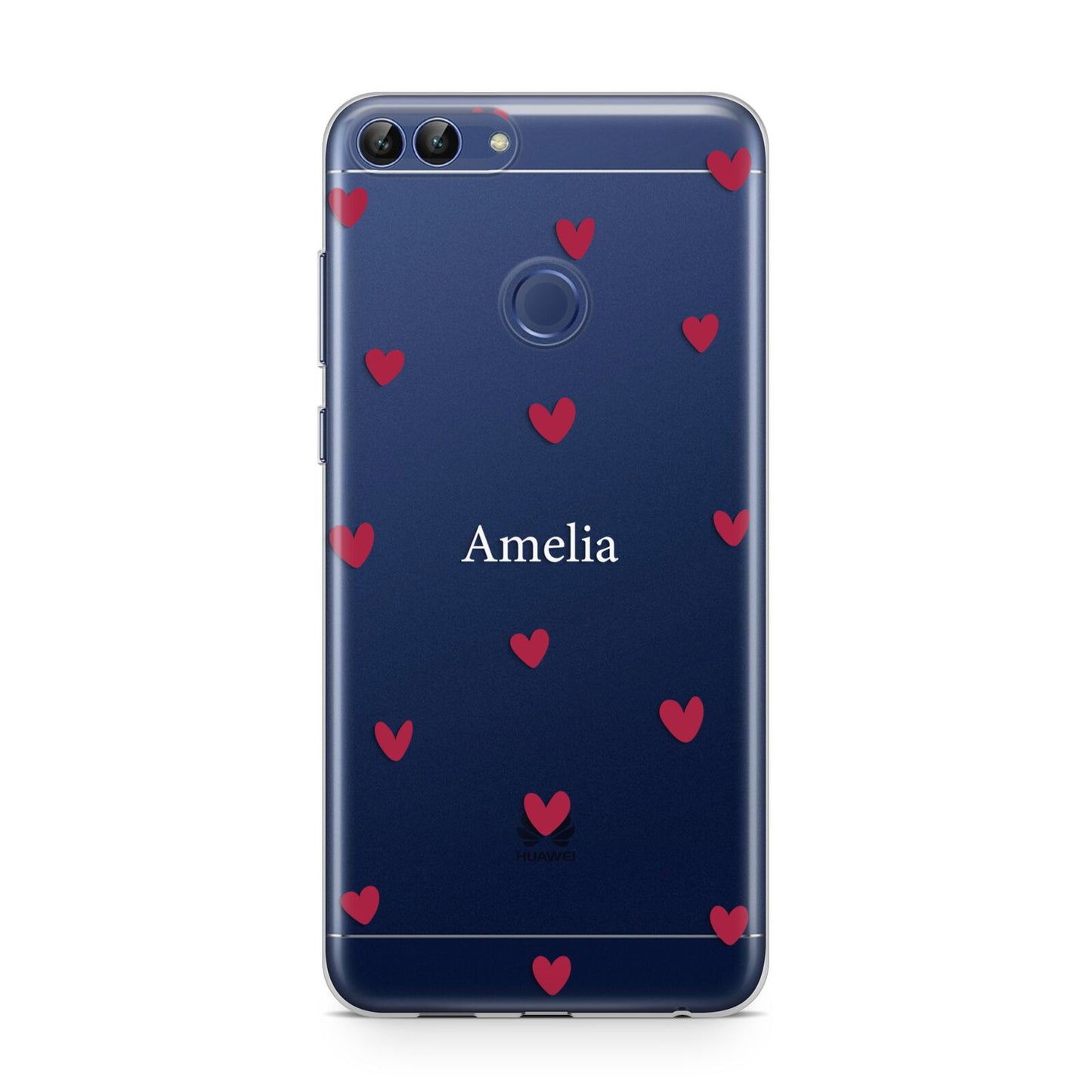 Custom Hearts Name Huawei P Smart Case