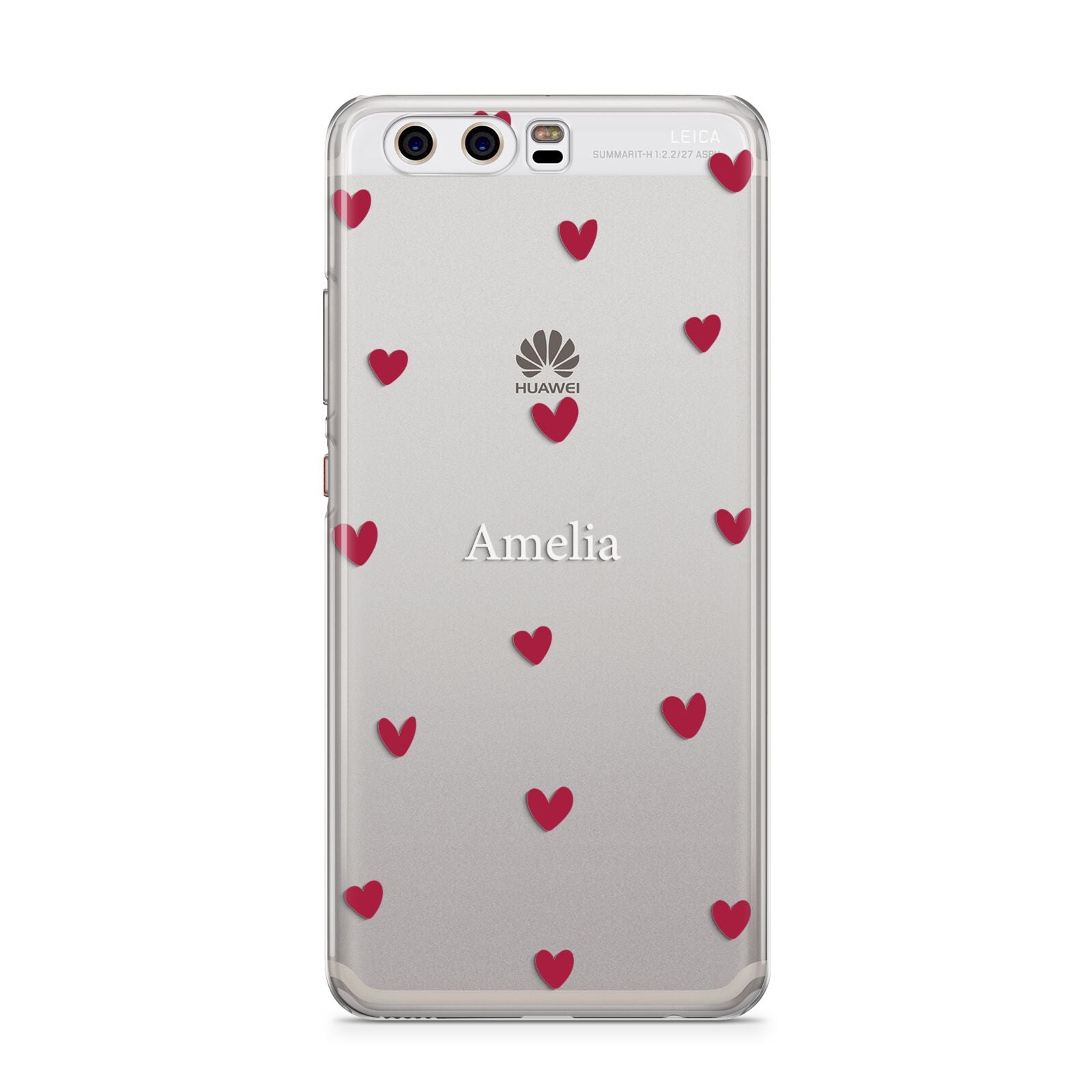 Custom Hearts Name Huawei P10 Phone Case