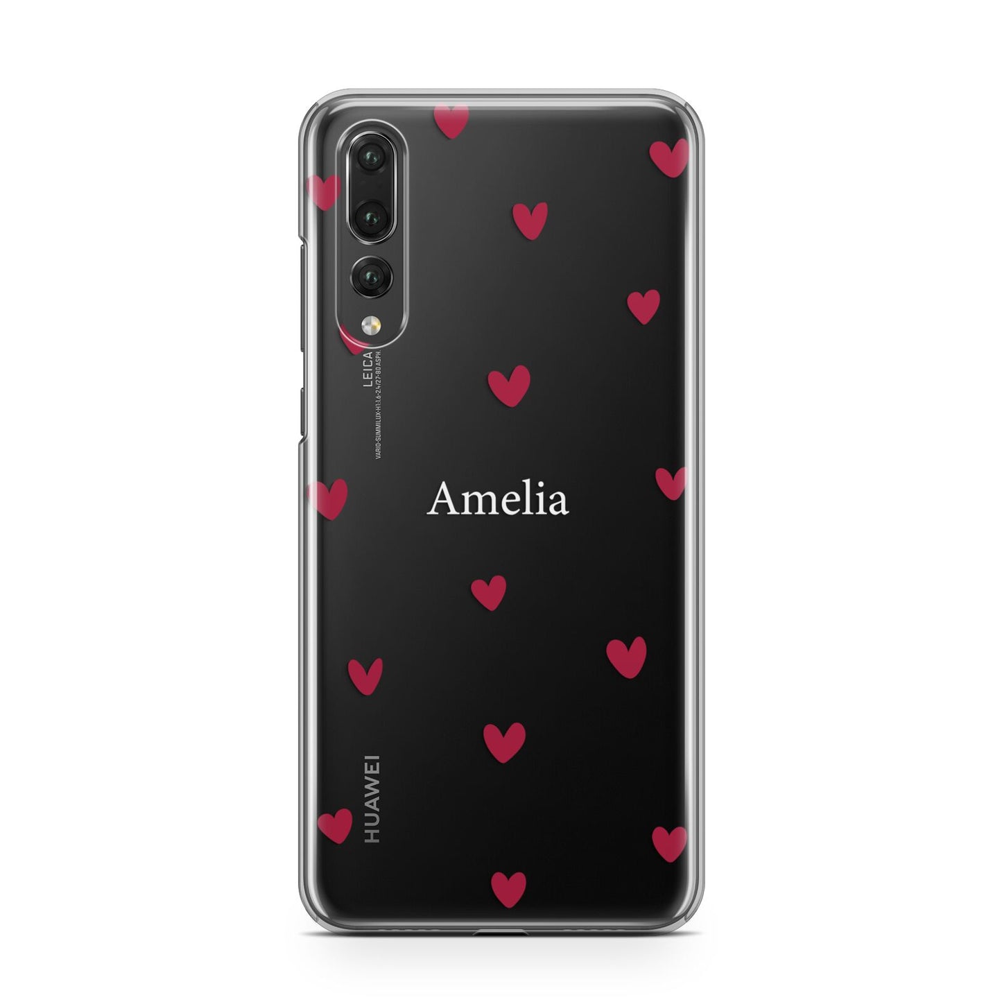 Custom Hearts Name Huawei P20 Pro Phone Case