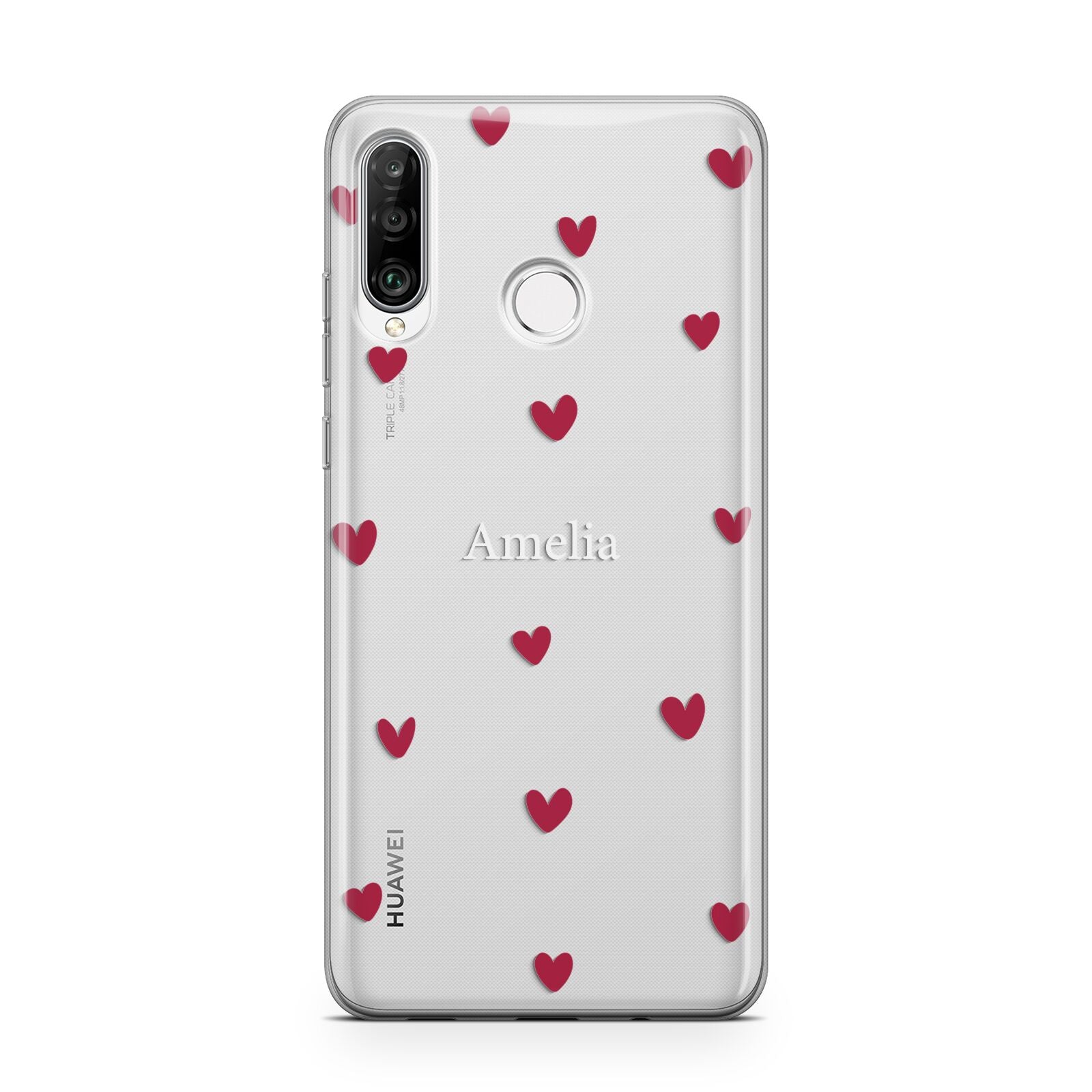 Custom Hearts Name Huawei P30 Lite Phone Case