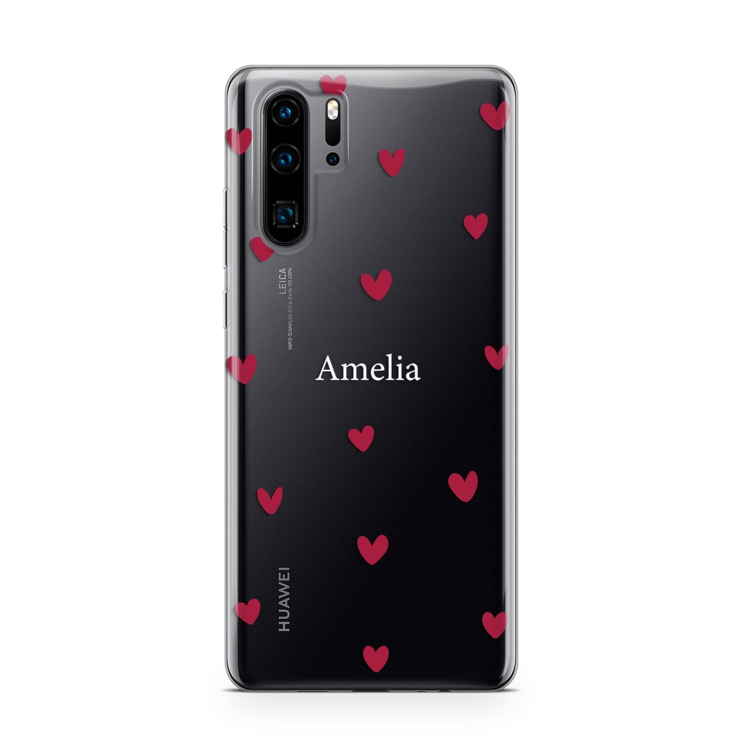 Custom Hearts Name Huawei P30 Pro Phone Case