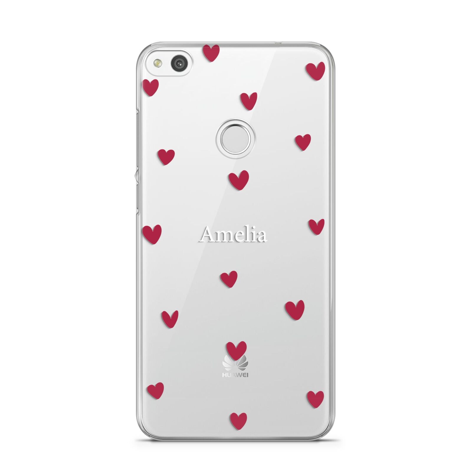 Custom Hearts Name Huawei P8 Lite Case