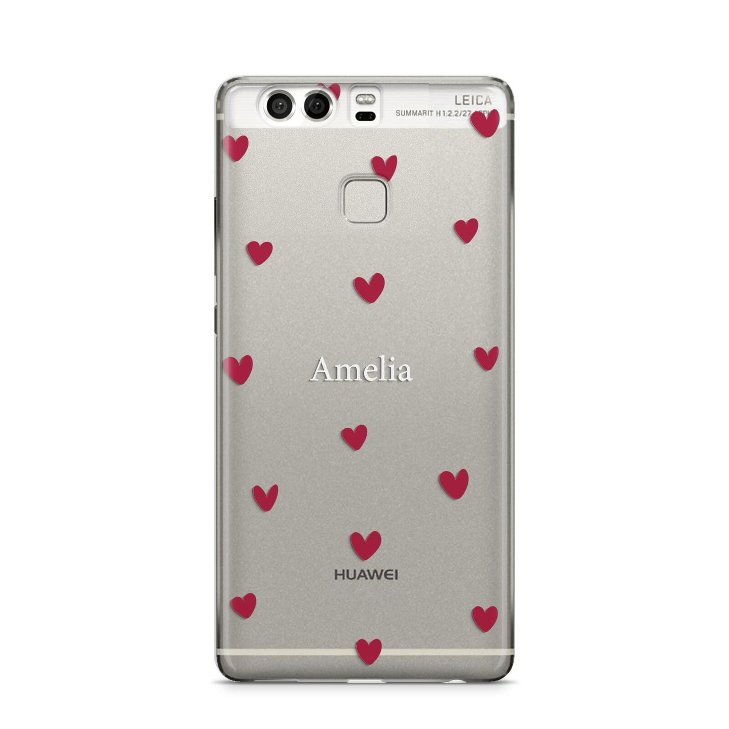 Custom Hearts Name Huawei P9 Case