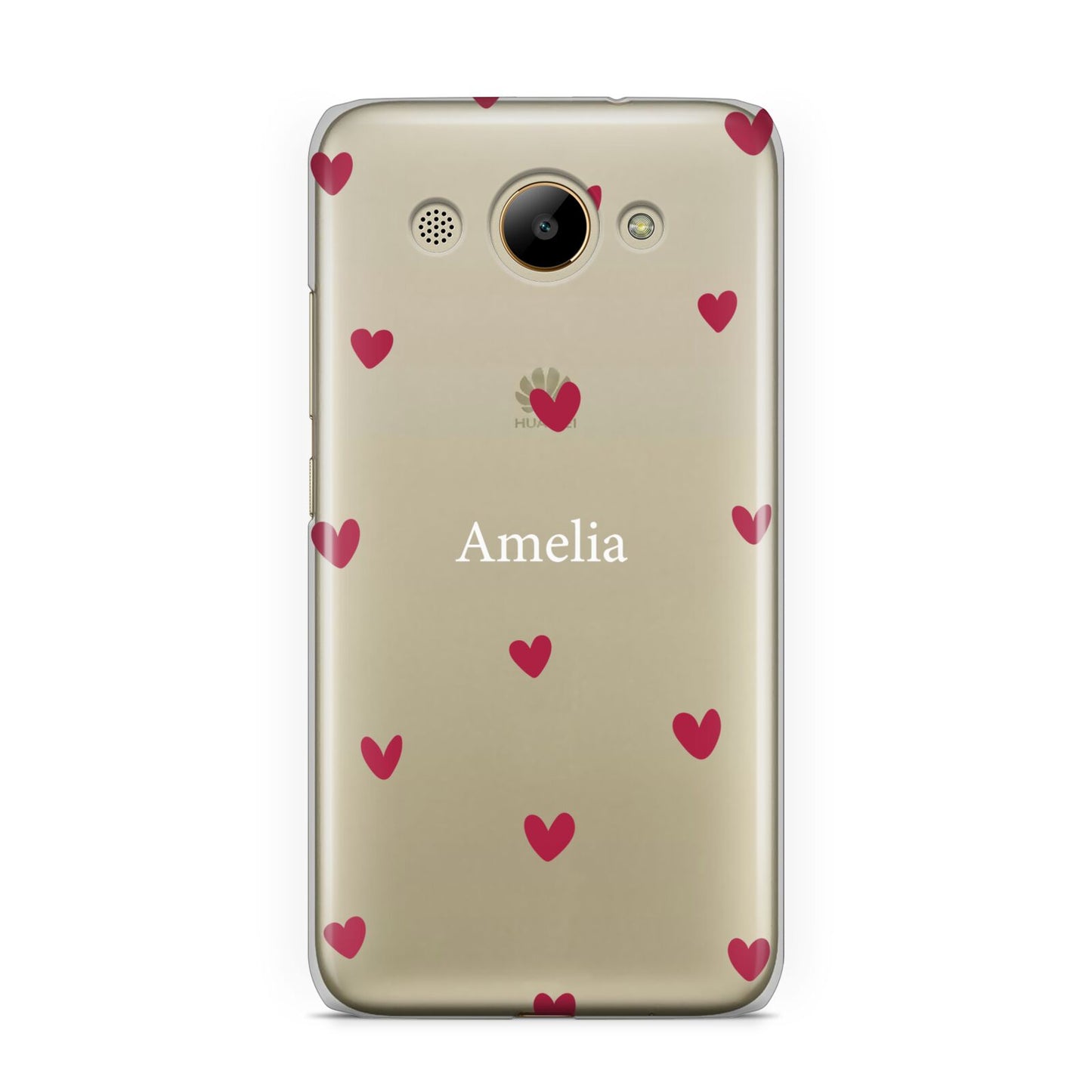 Custom Hearts Name Huawei Y3 2017