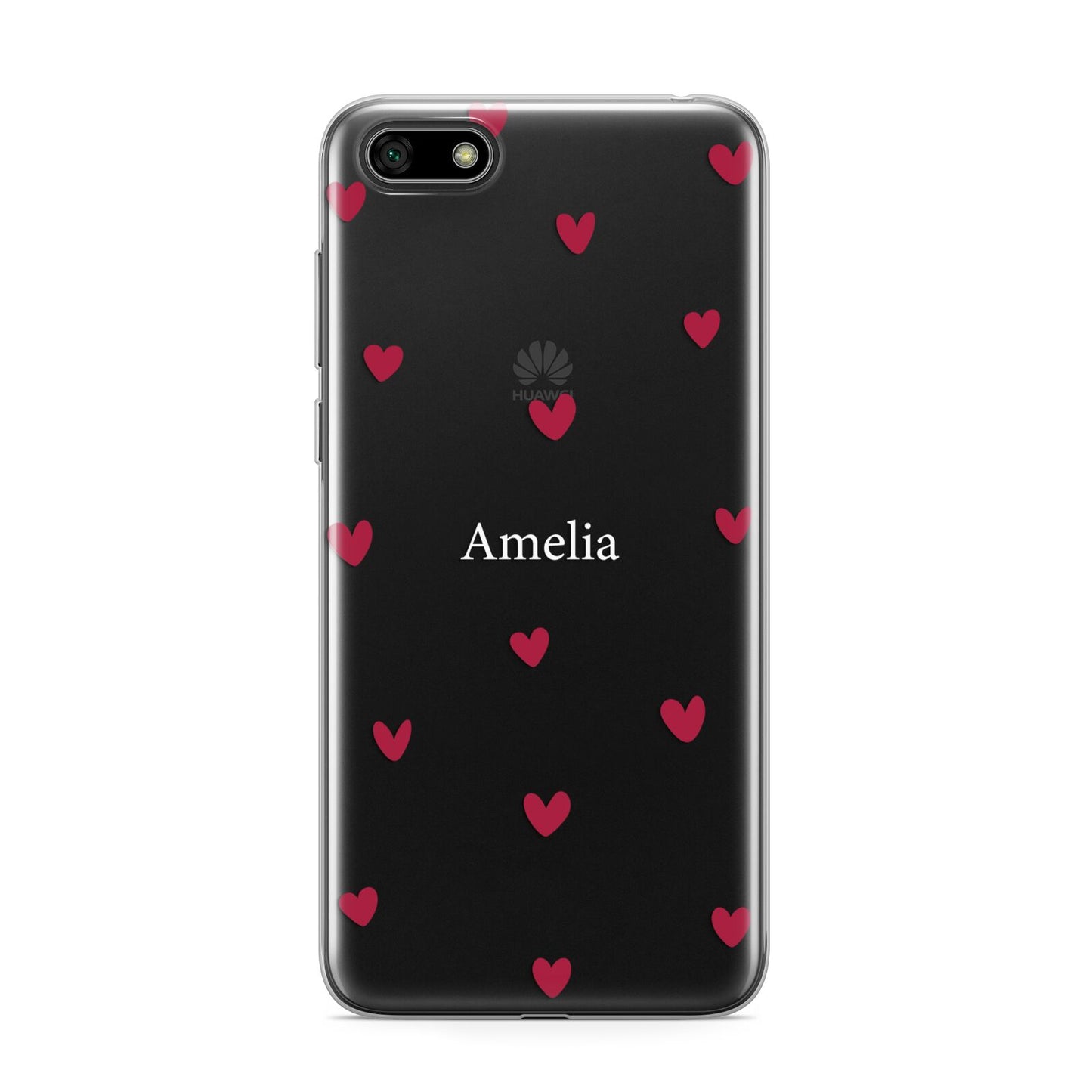 Custom Hearts Name Huawei Y5 Prime 2018 Phone Case