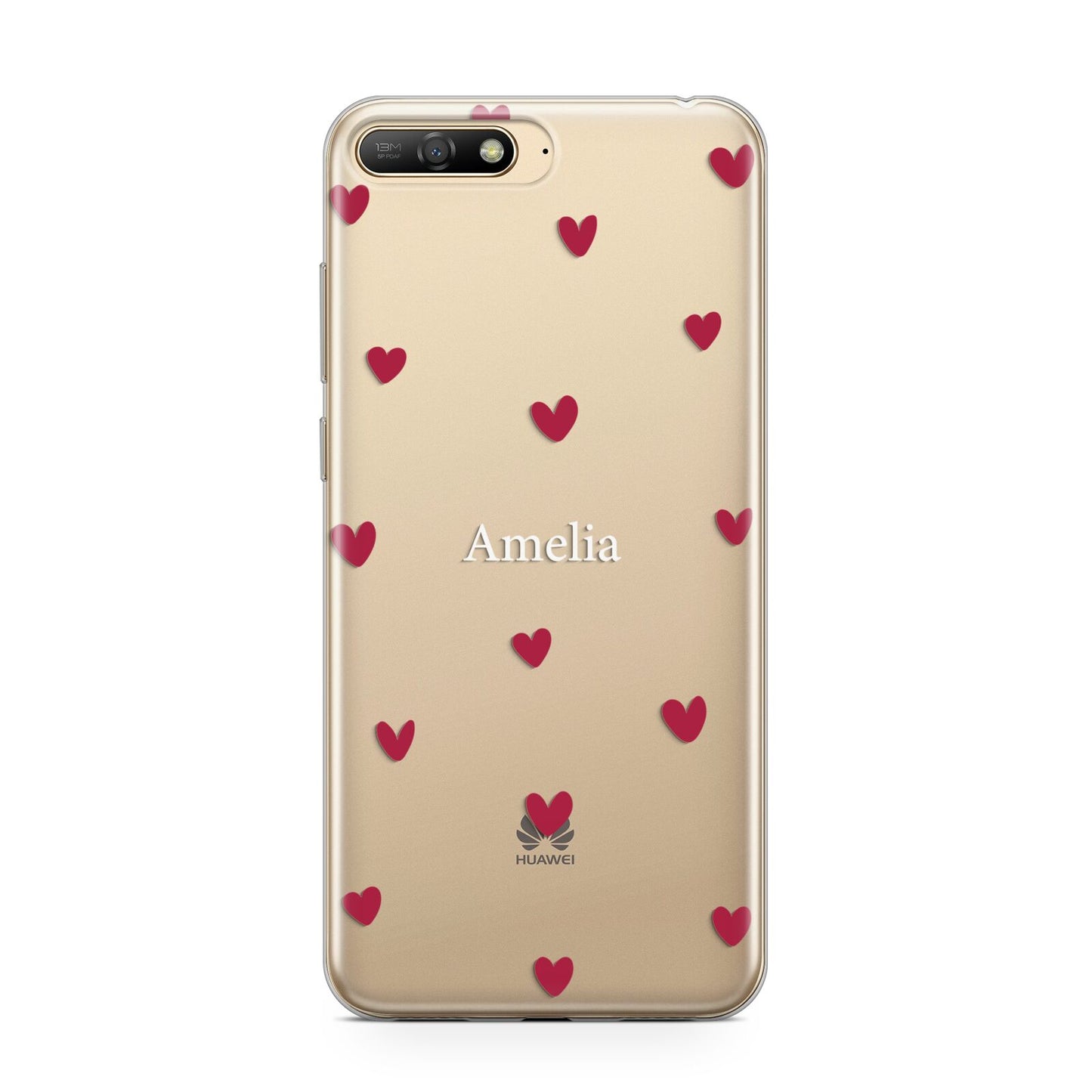 Custom Hearts Name Huawei Y6 2018