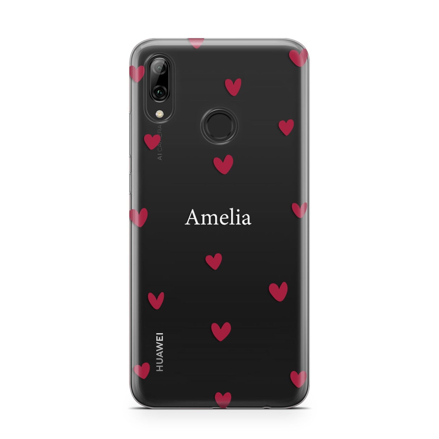 Custom Hearts Name Huawei Y7 2019