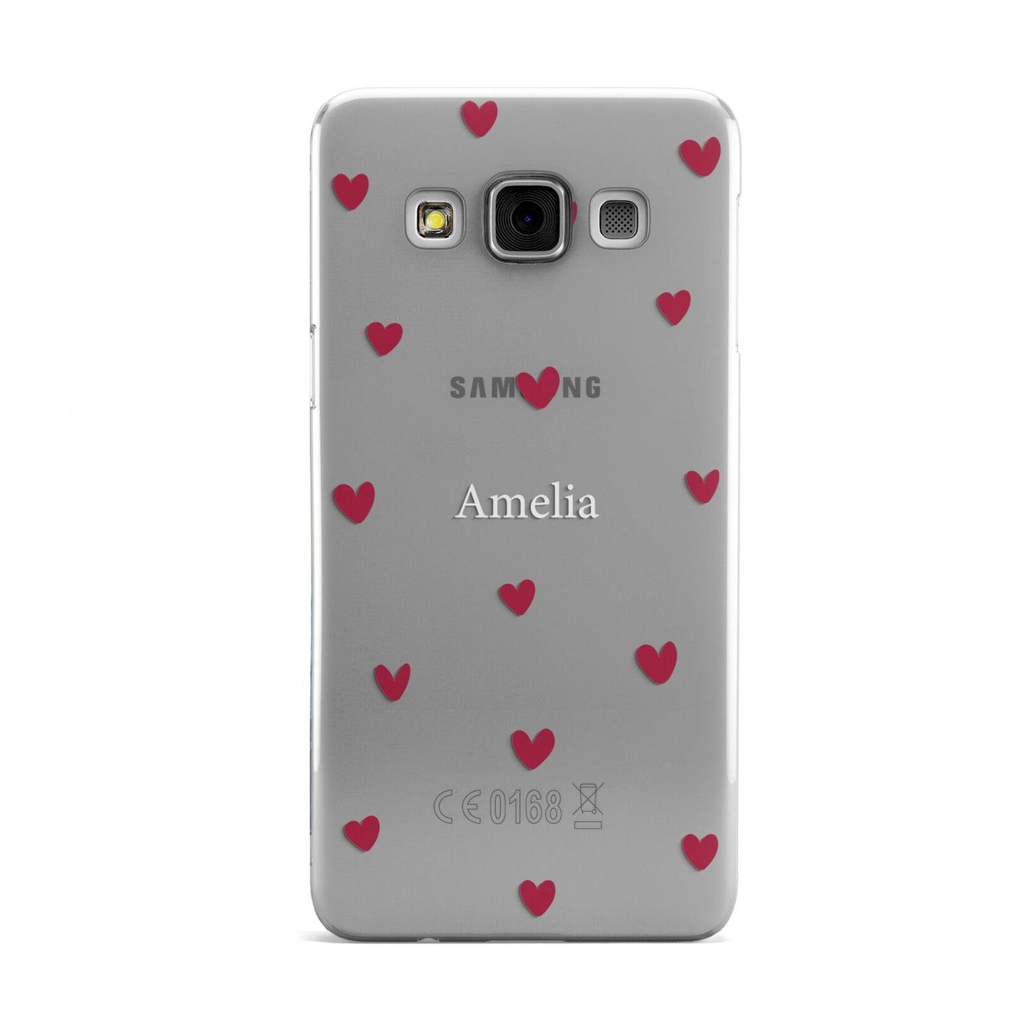 Custom Hearts Name Samsung Galaxy A3 Case