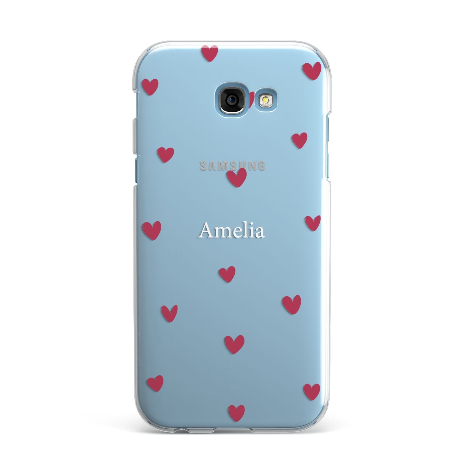 Custom Hearts Name Samsung Galaxy A7 2017 Case