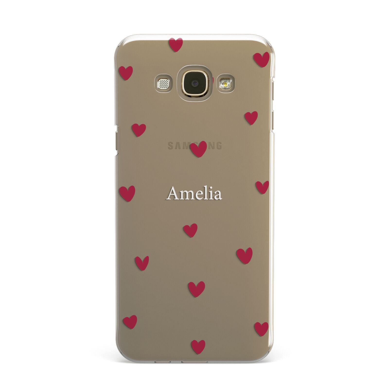 Custom Hearts Name Samsung Galaxy A8 Case