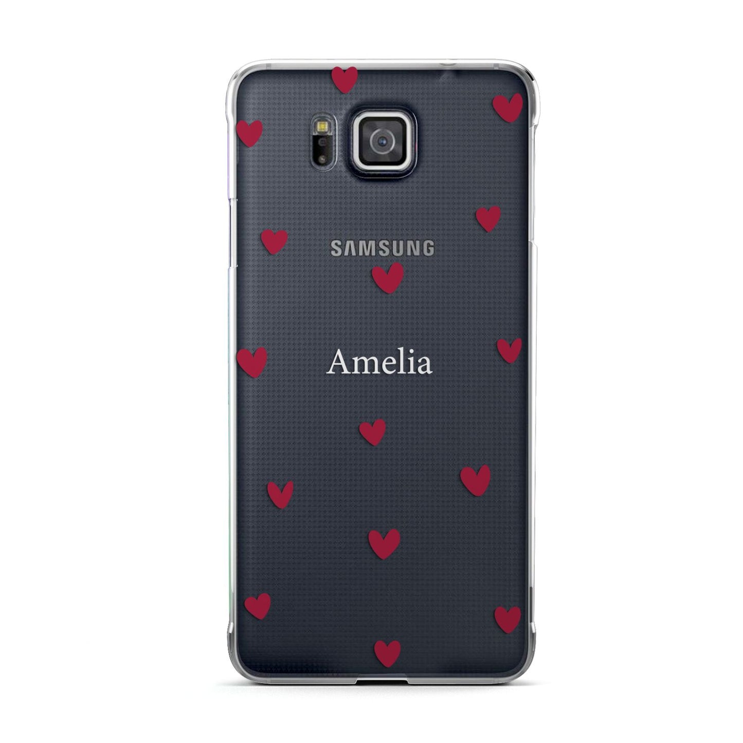 Custom Hearts Name Samsung Galaxy Alpha Case